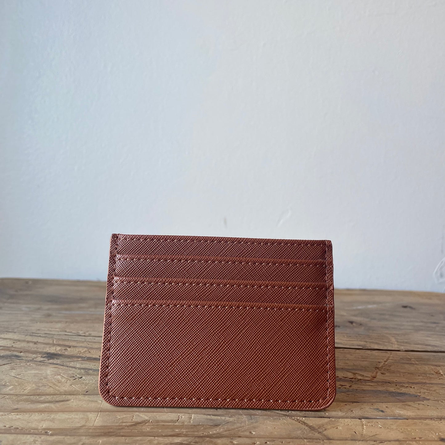 Tan Leather Card Holder