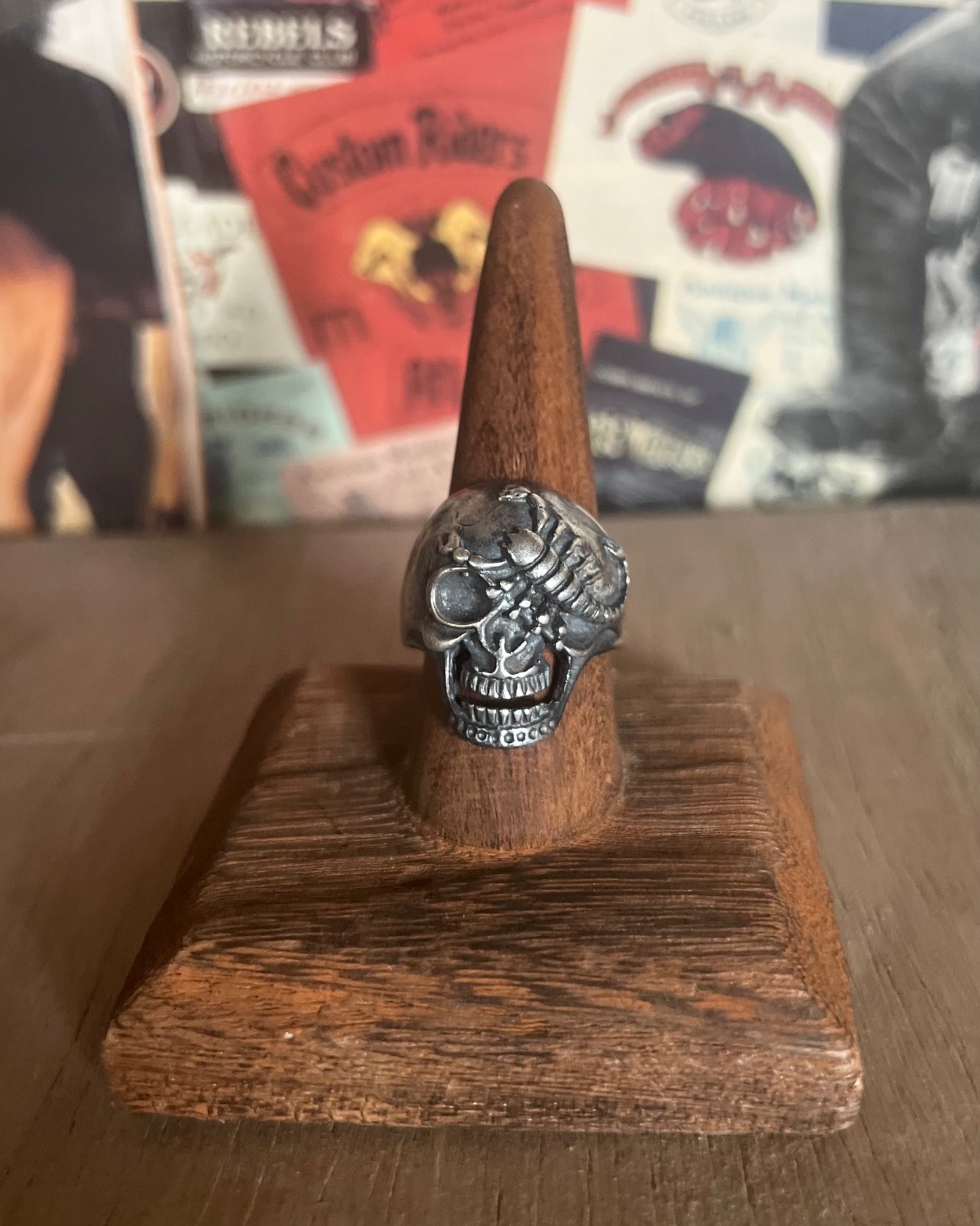 Scorpion Skull Ring