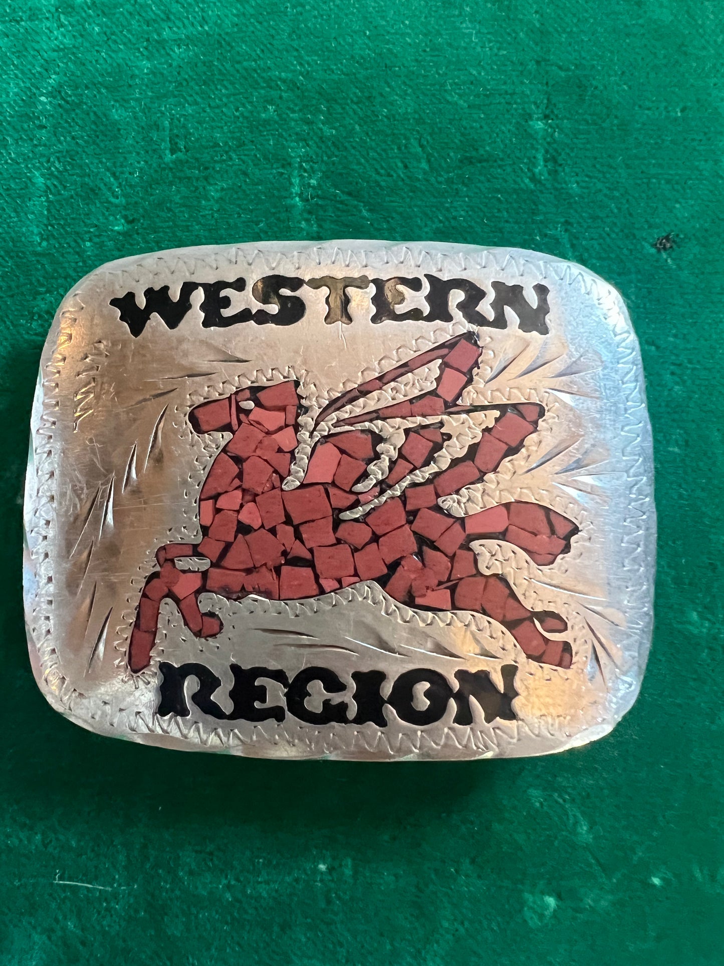 Western Region Mobil Crushed Coral Buckle