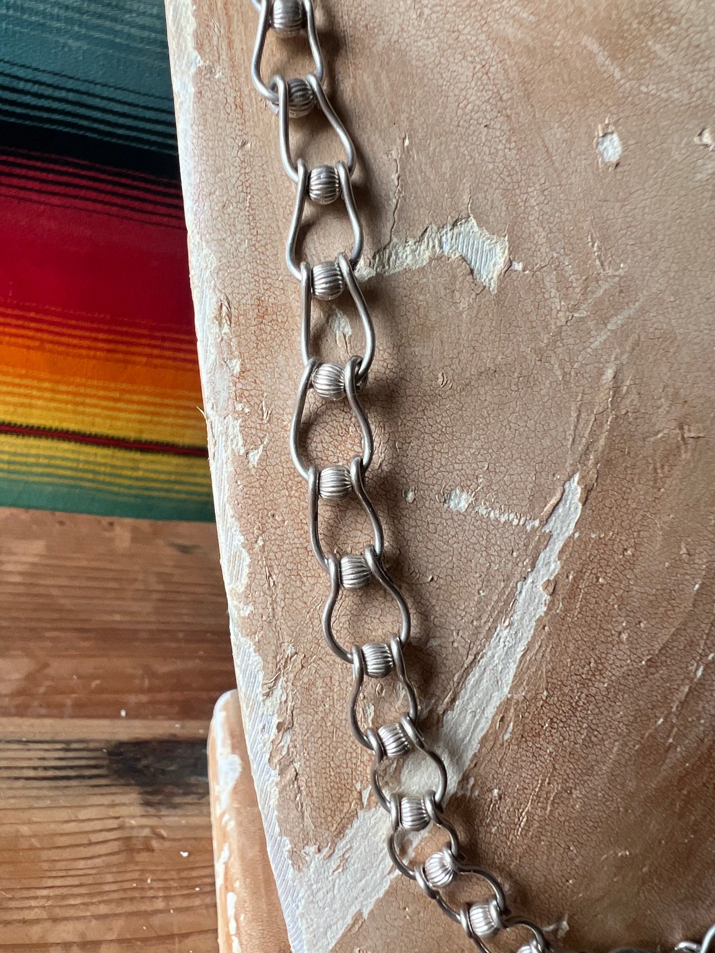 Scalloped Bead Link Chain