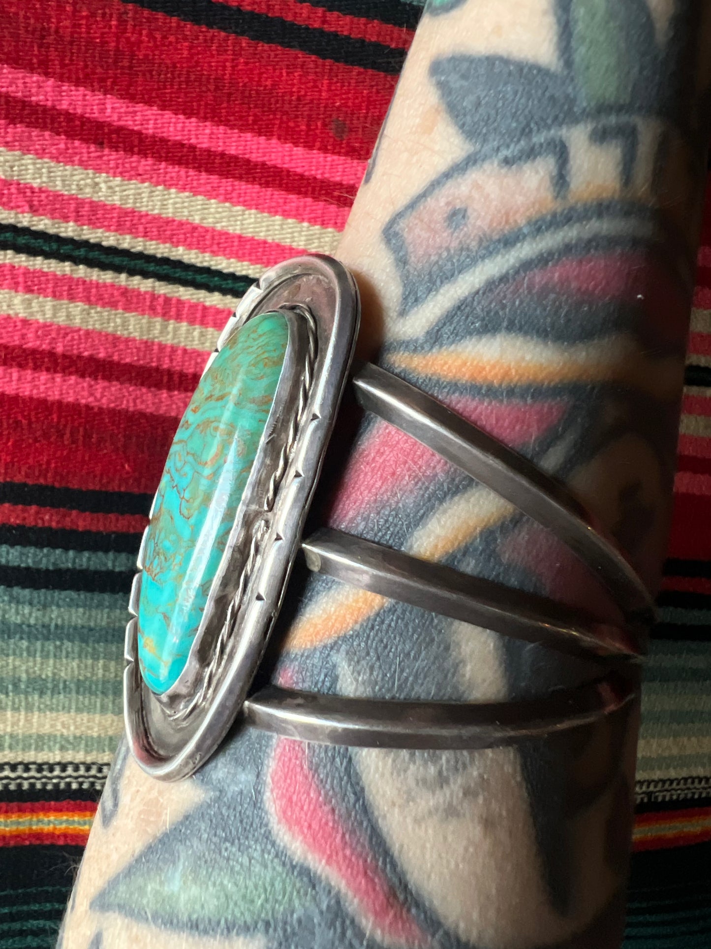 Irregular Oval Shaped Stone Cuff
