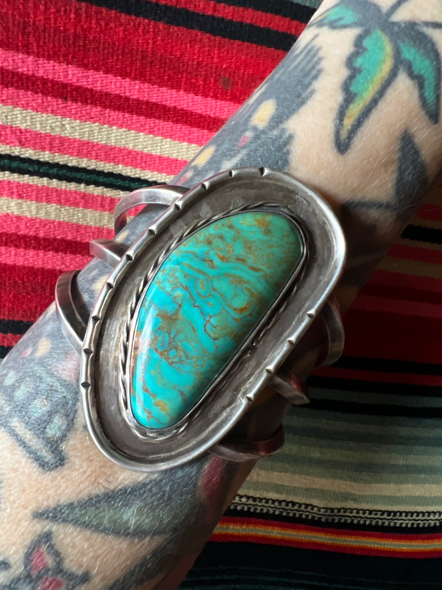 Irregular Oval Shaped Stone Cuff