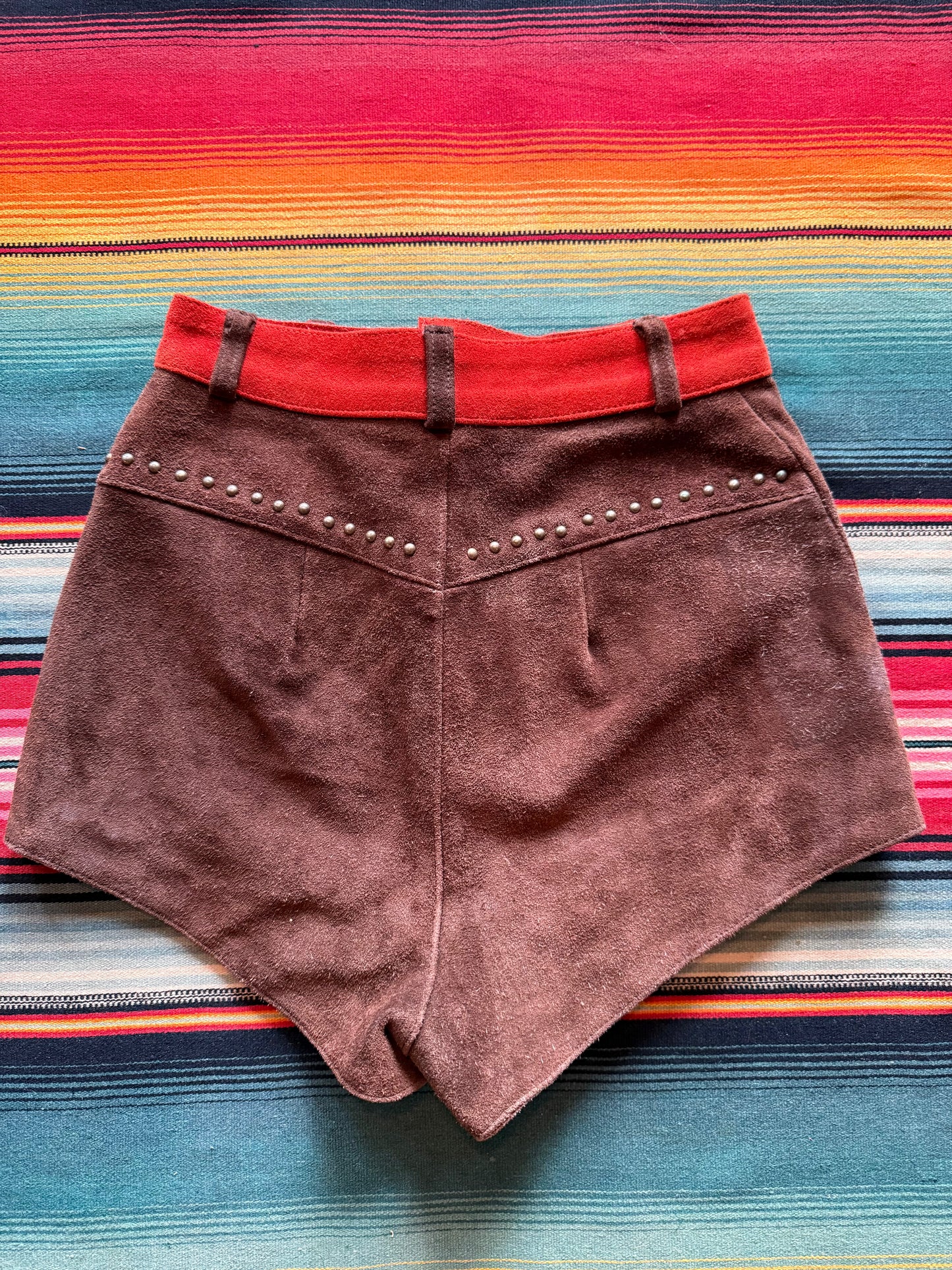 Understated Leather Heart Shorts