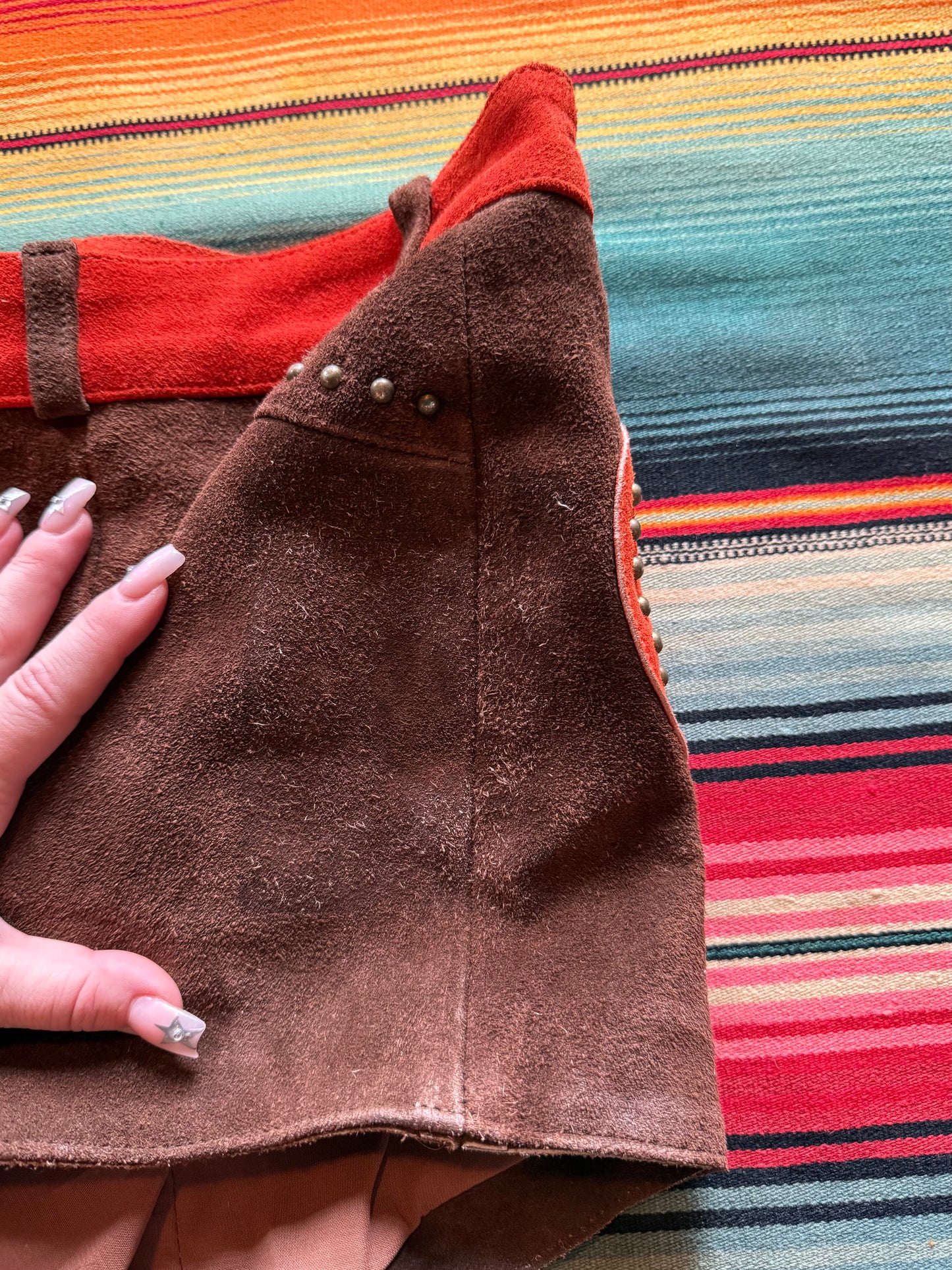 Understated Leather Heart Shorts