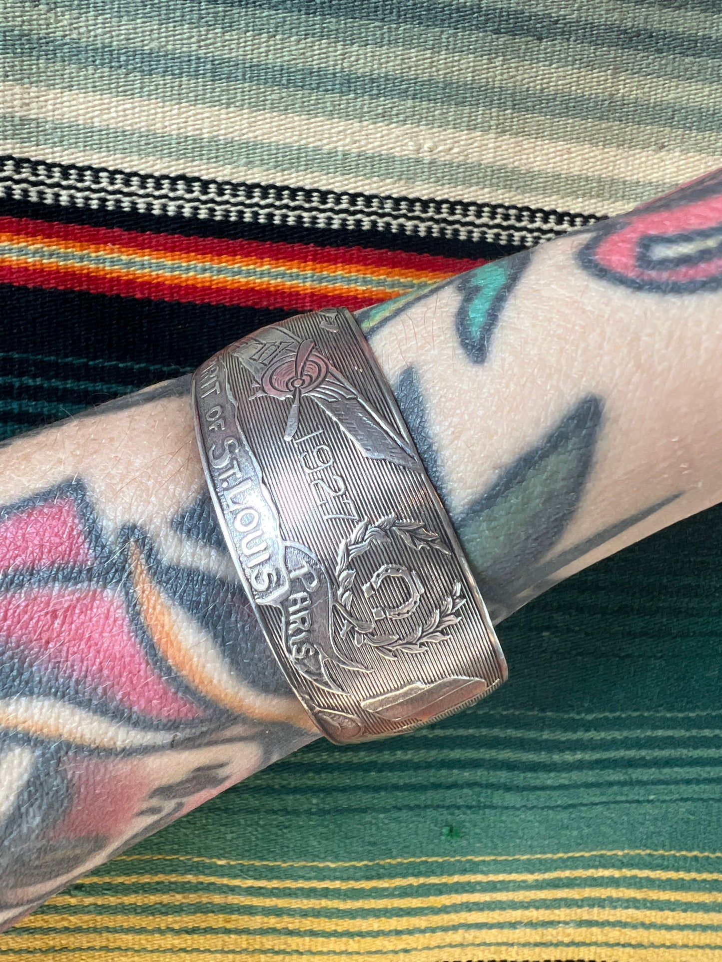 Spirit of St. Louis Sterling Cuff (MA)