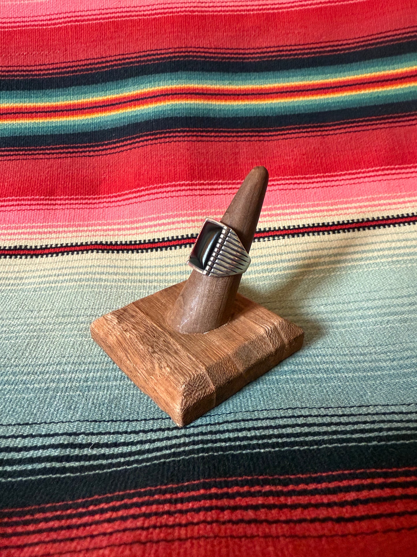 sterling & onyx ring