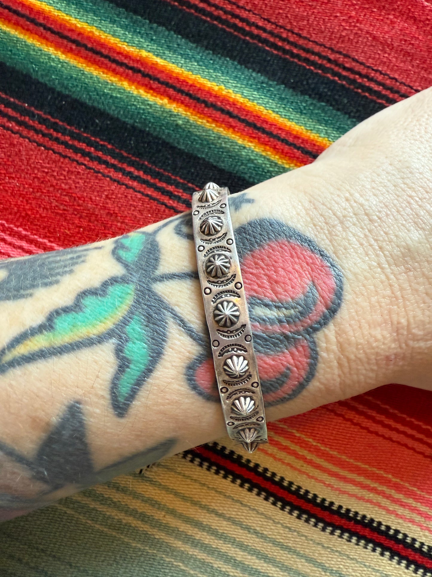 Vintage Bell Trading Post sterling stacker cuff