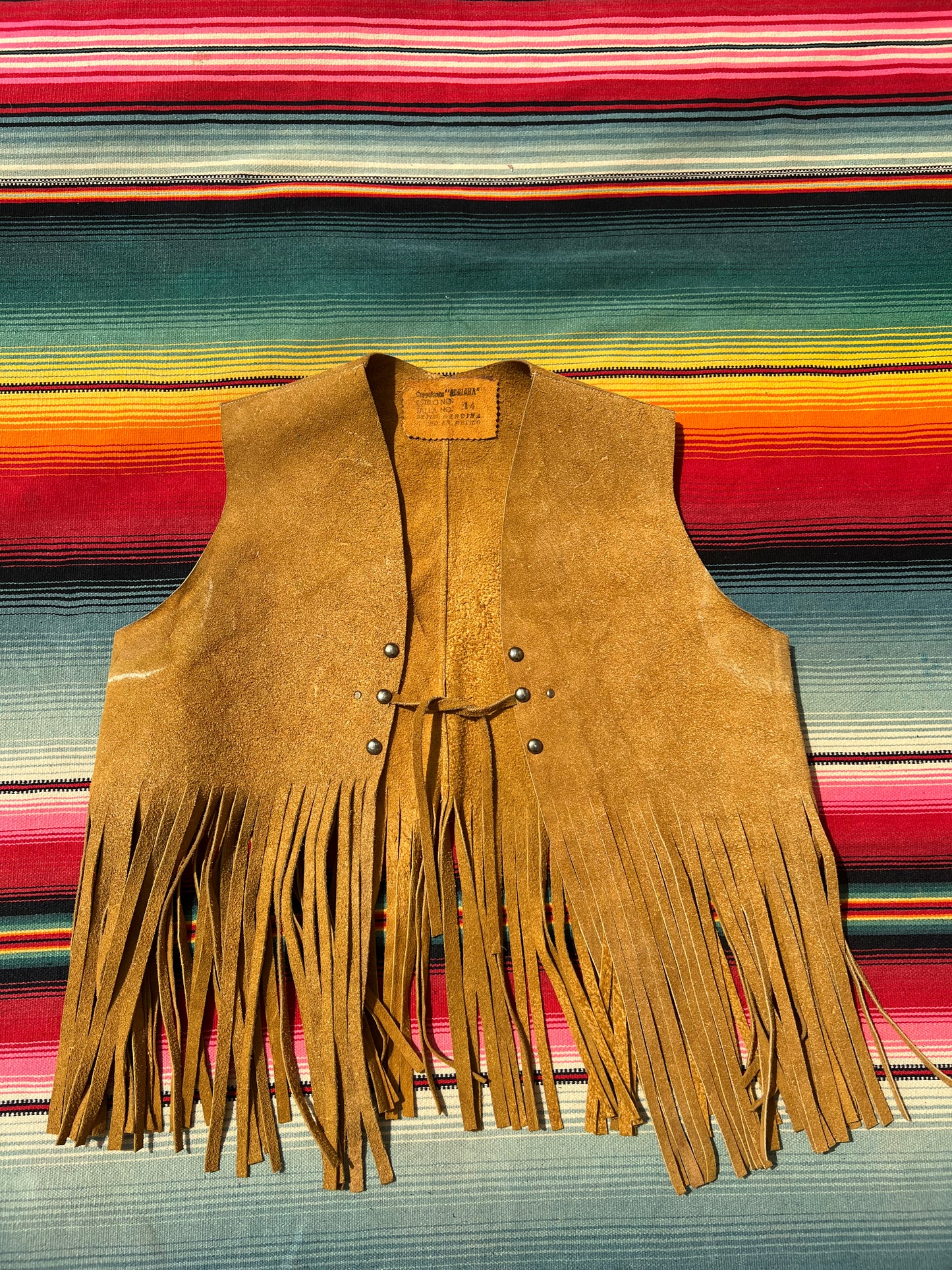 Leather Fringe Vest