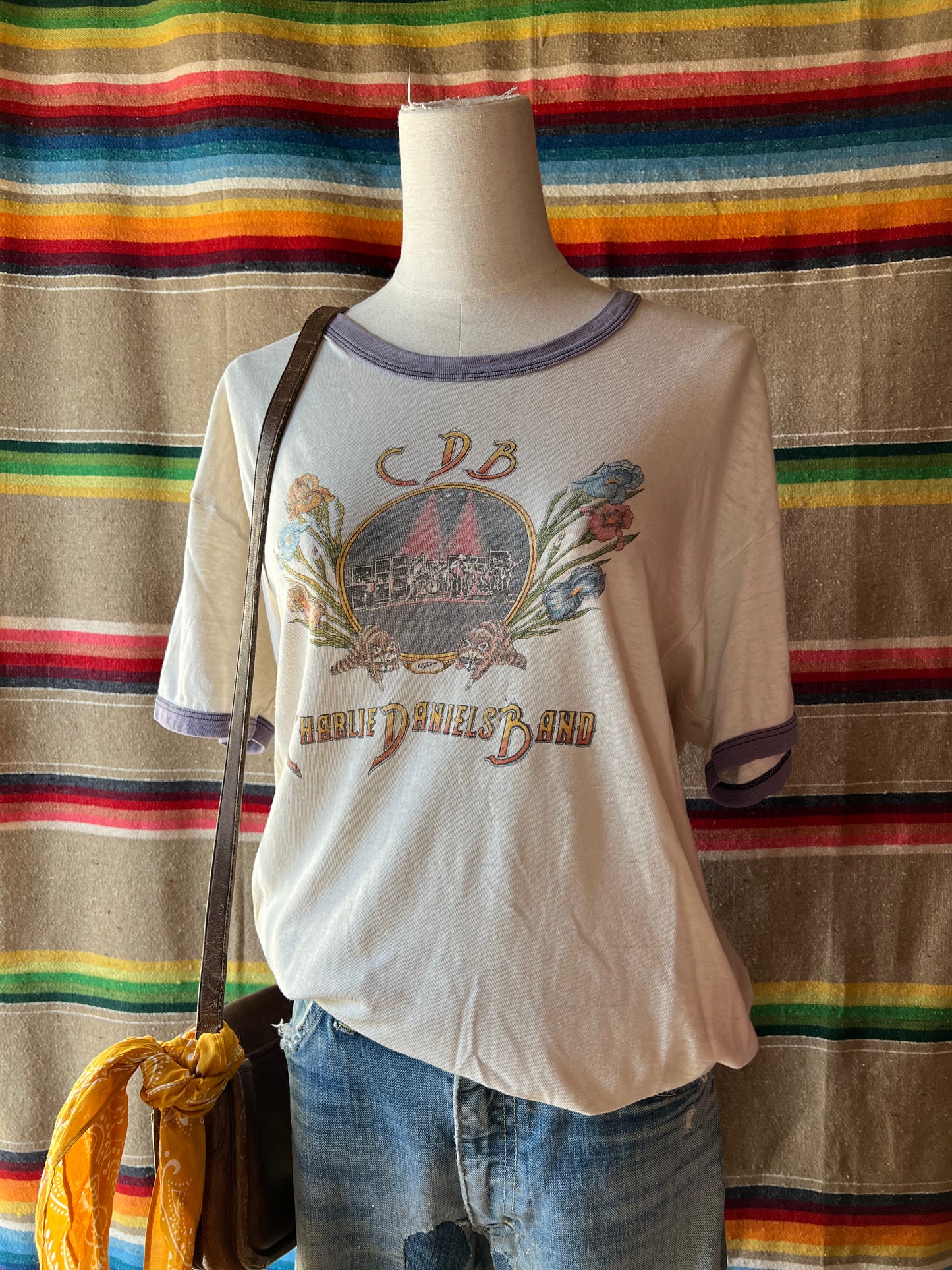 1970s Charlie Daniels Ringer Tee