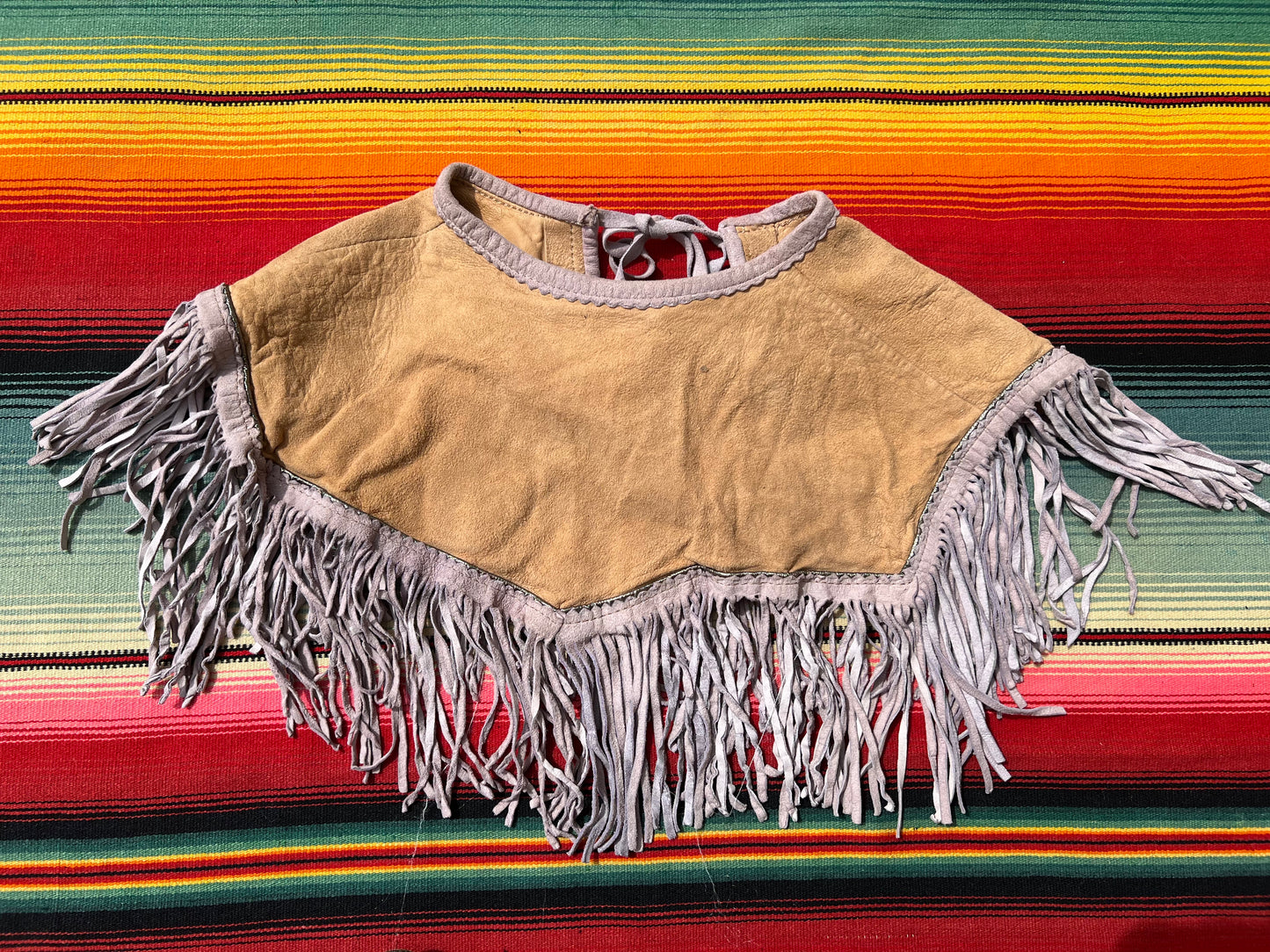 Char & Sher Leather Fringe Collar