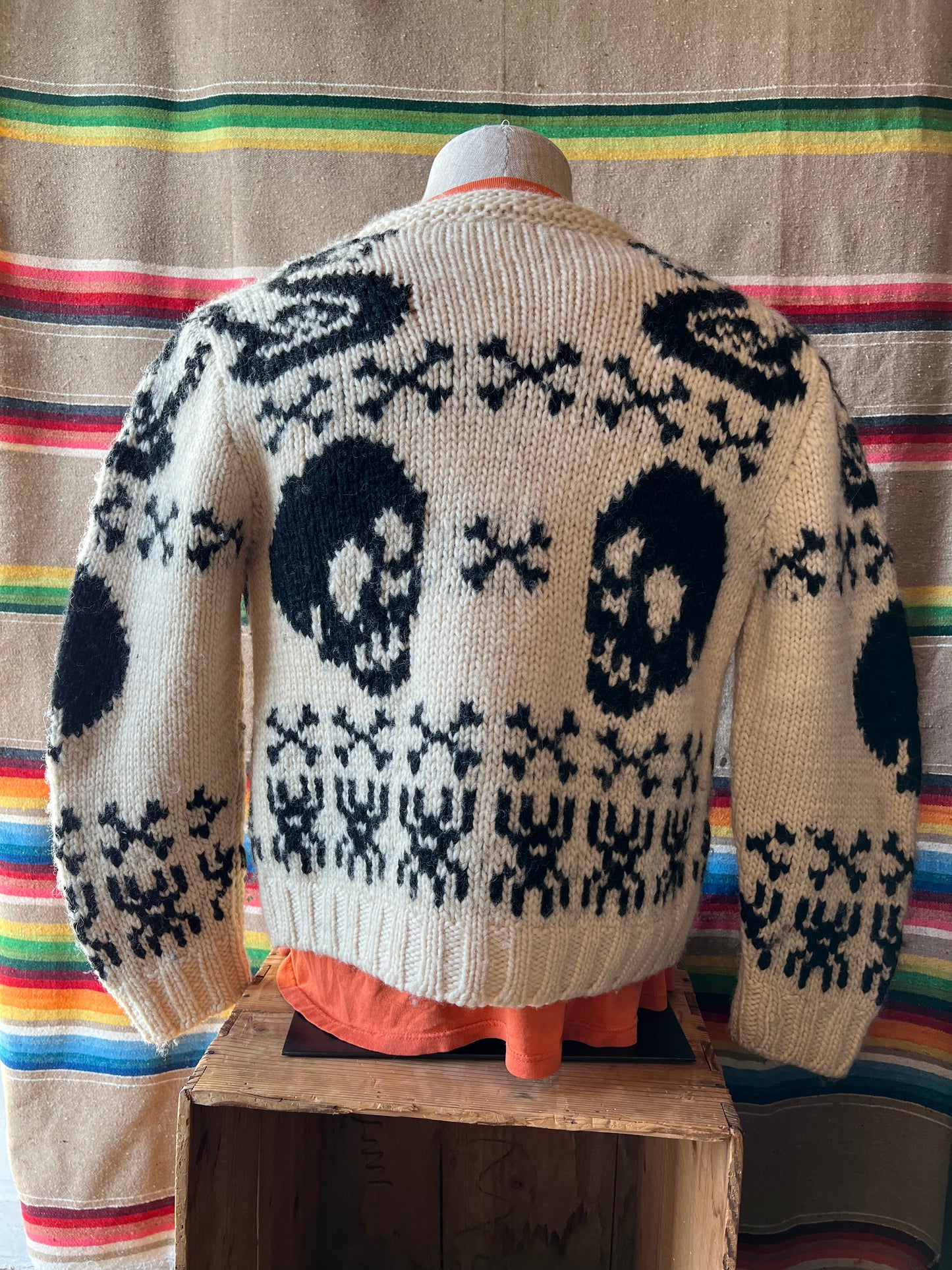 1950s Cowichan Skull Sweater