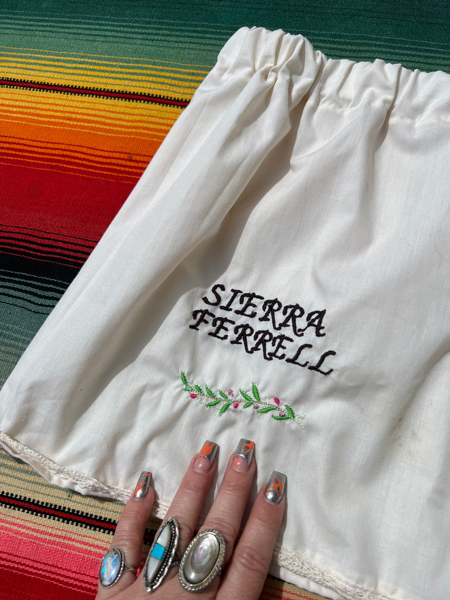 Sierra Ferrell Embroidered Slip Skirt