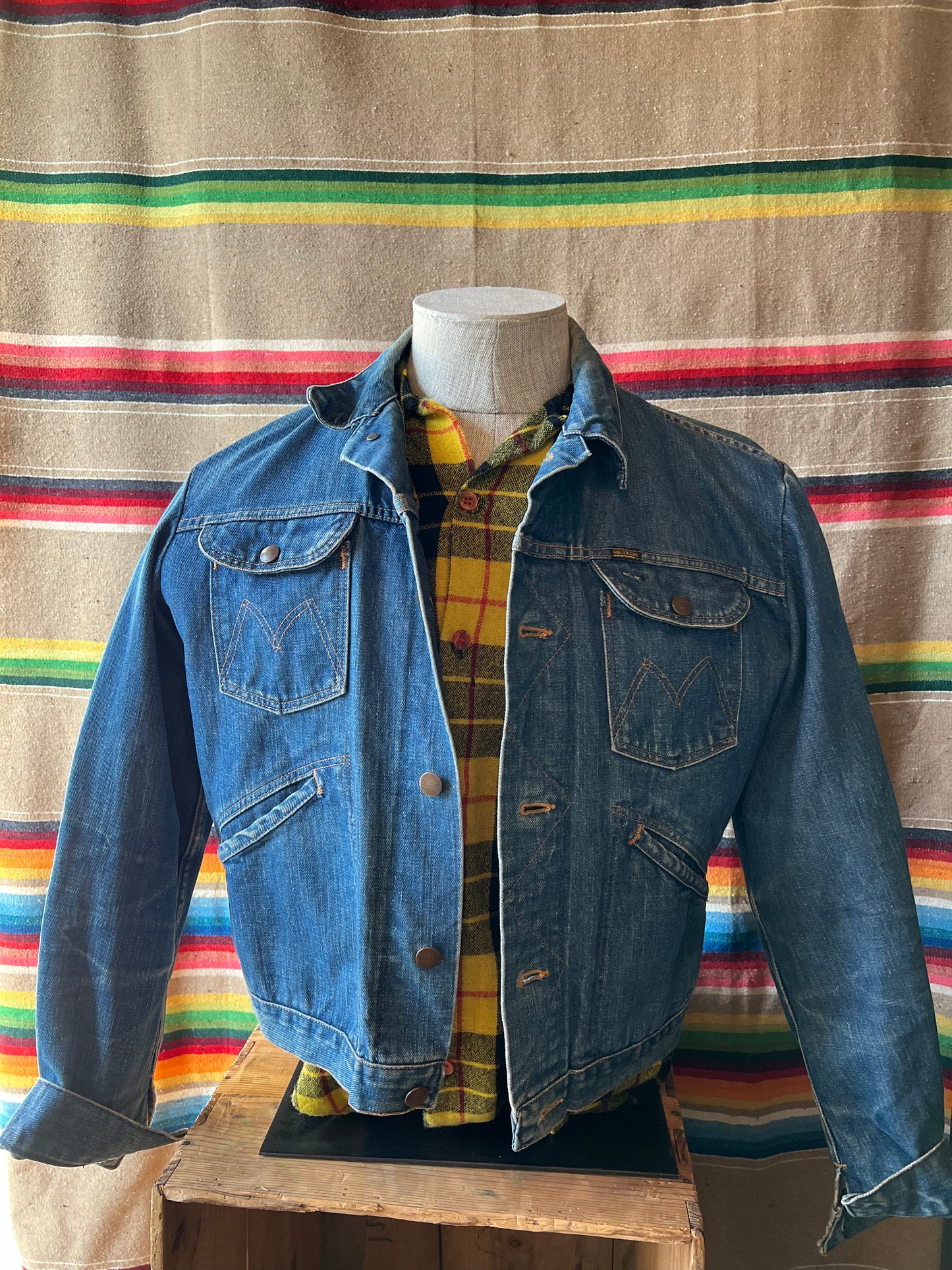 1960s 70s Blue Bell Maverick Denim Jacket