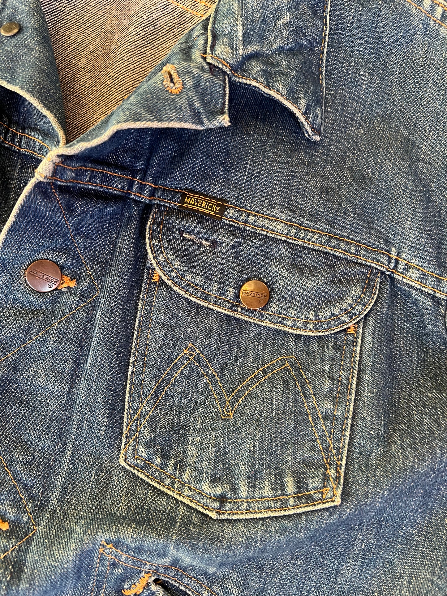 1960s 70s Blue Bell Maverick Denim Jacket