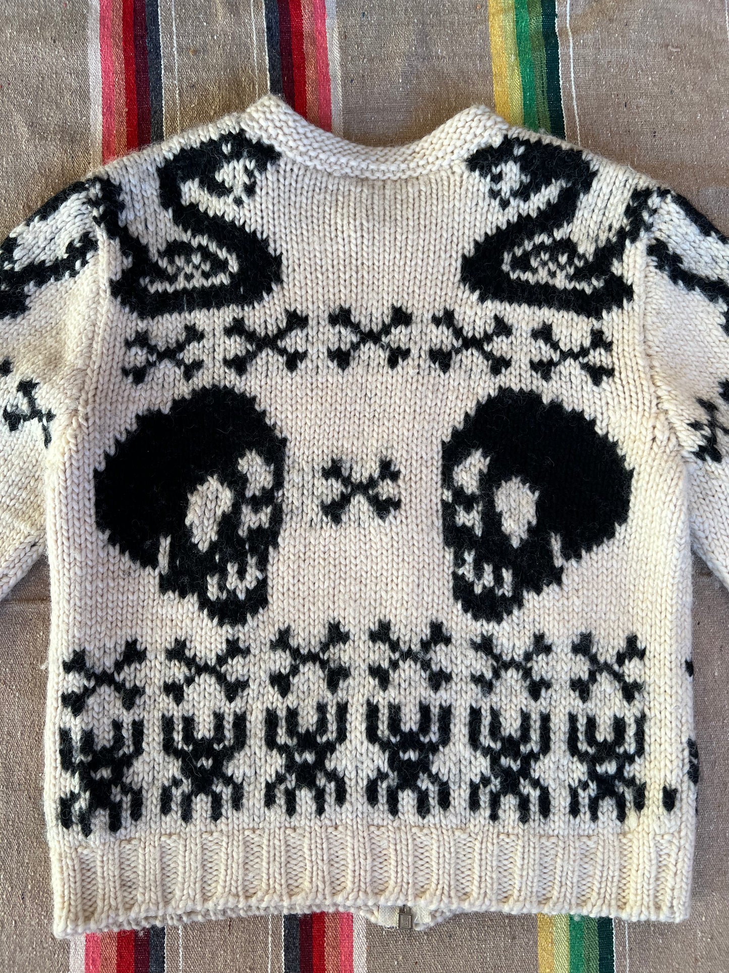 1950s Cowichan Skull Sweater