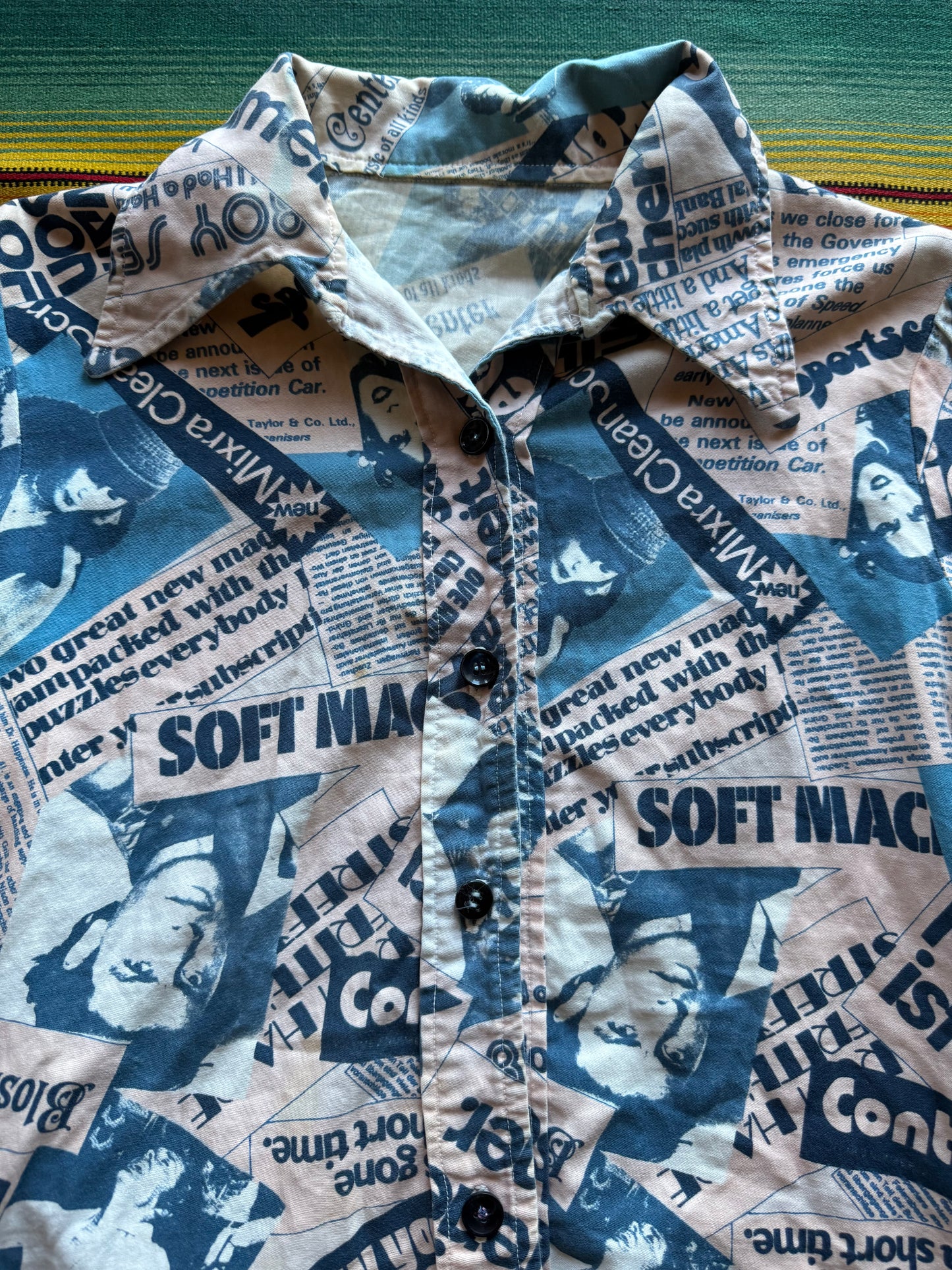 1970s Newspaper Collage Shirt