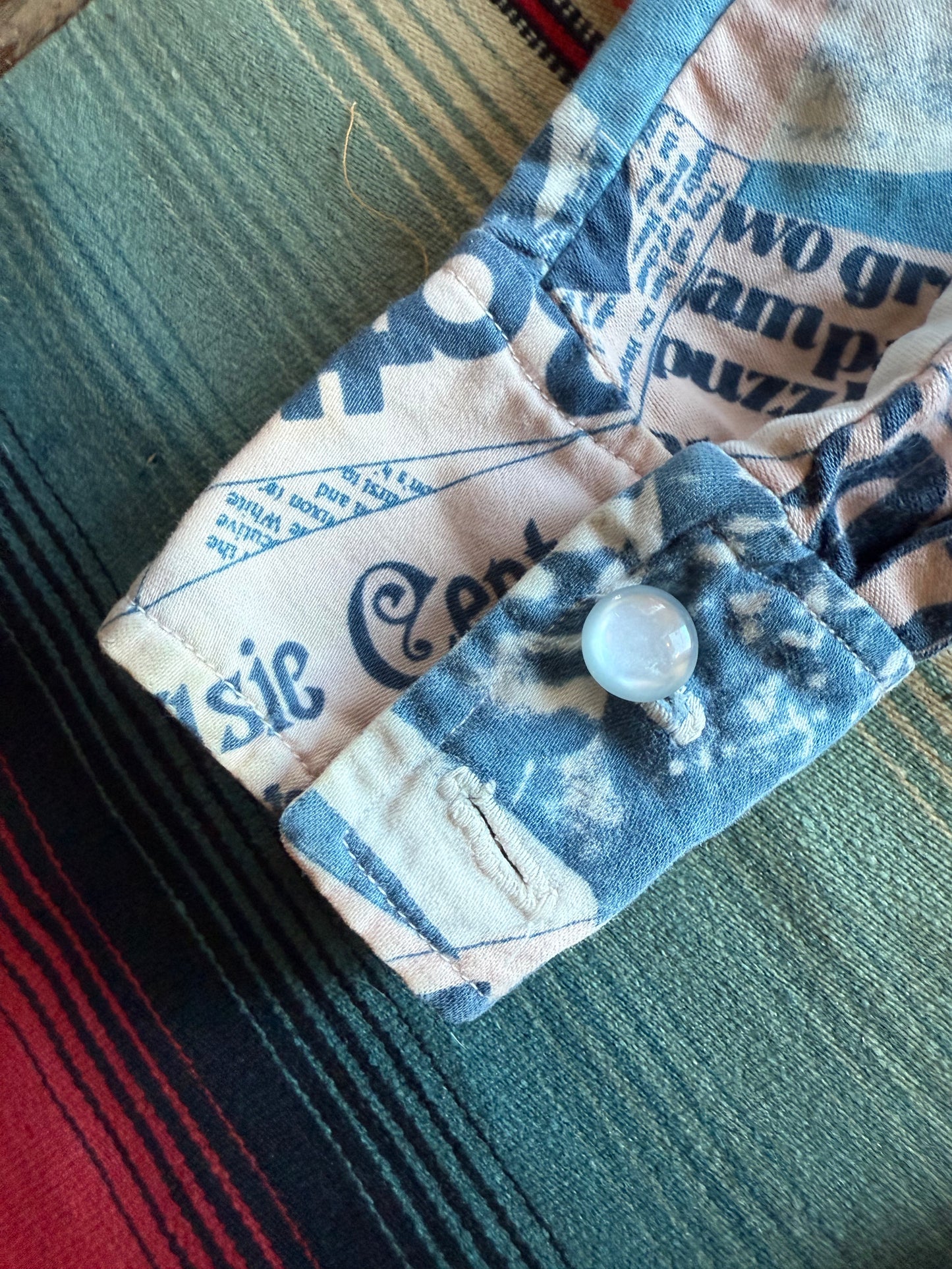 1970s Newspaper Collage Shirt