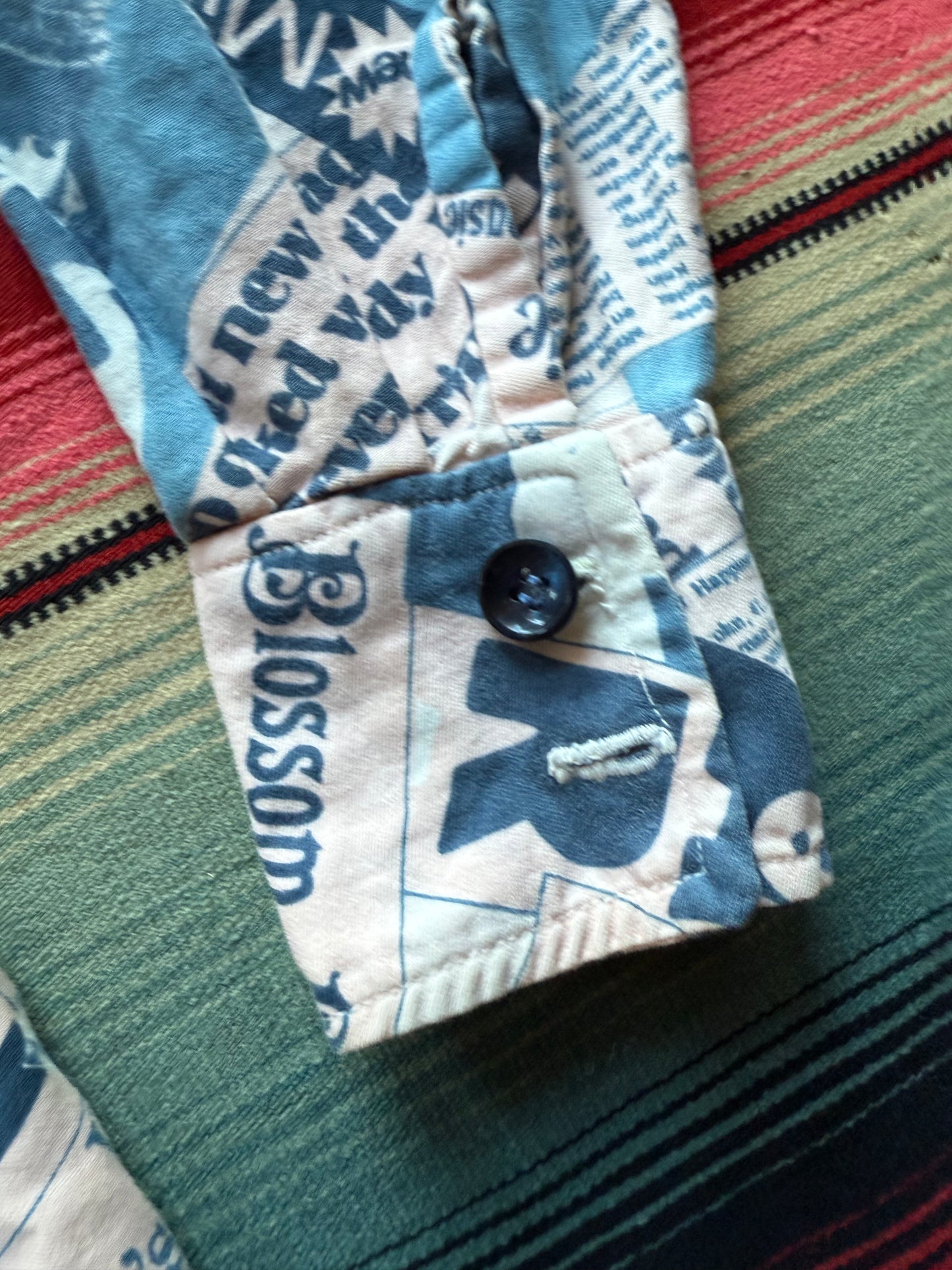 1970s Newspaper Collage Shirt