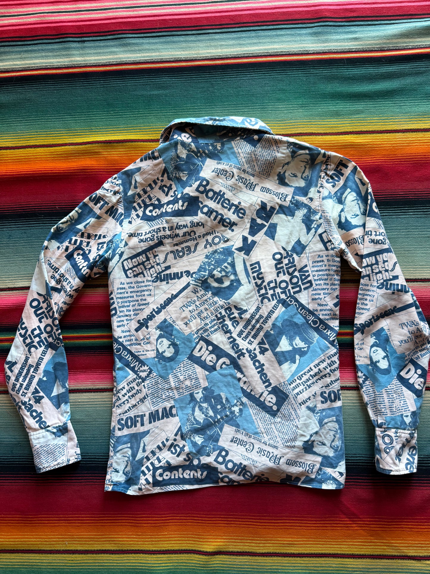 1970s Newspaper Collage Shirt