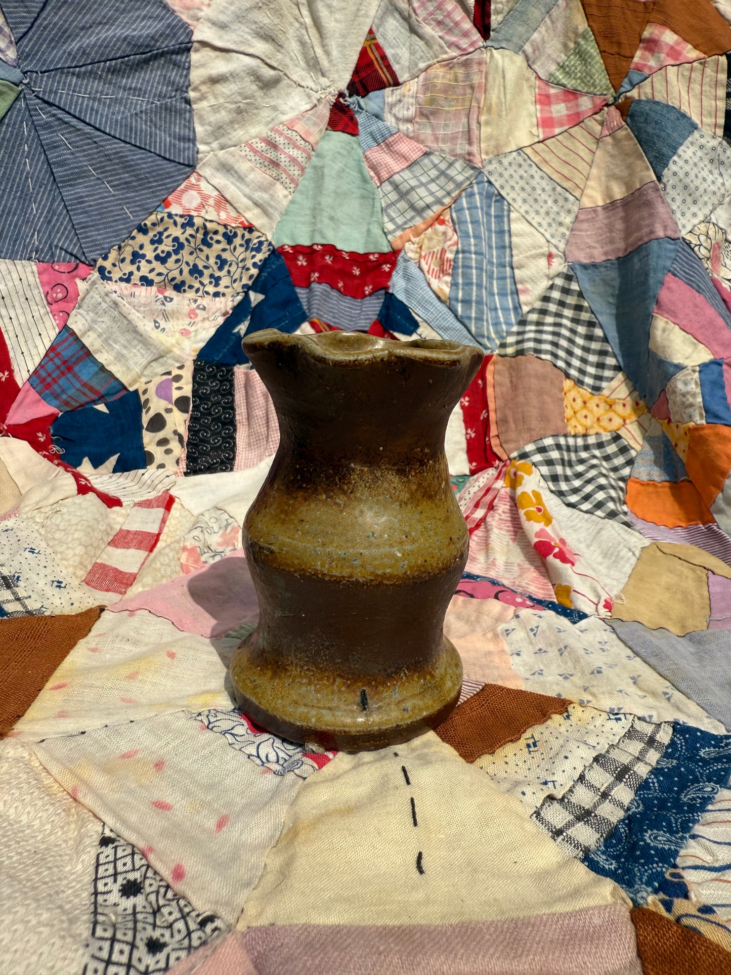 Antique Painted Bud Vase