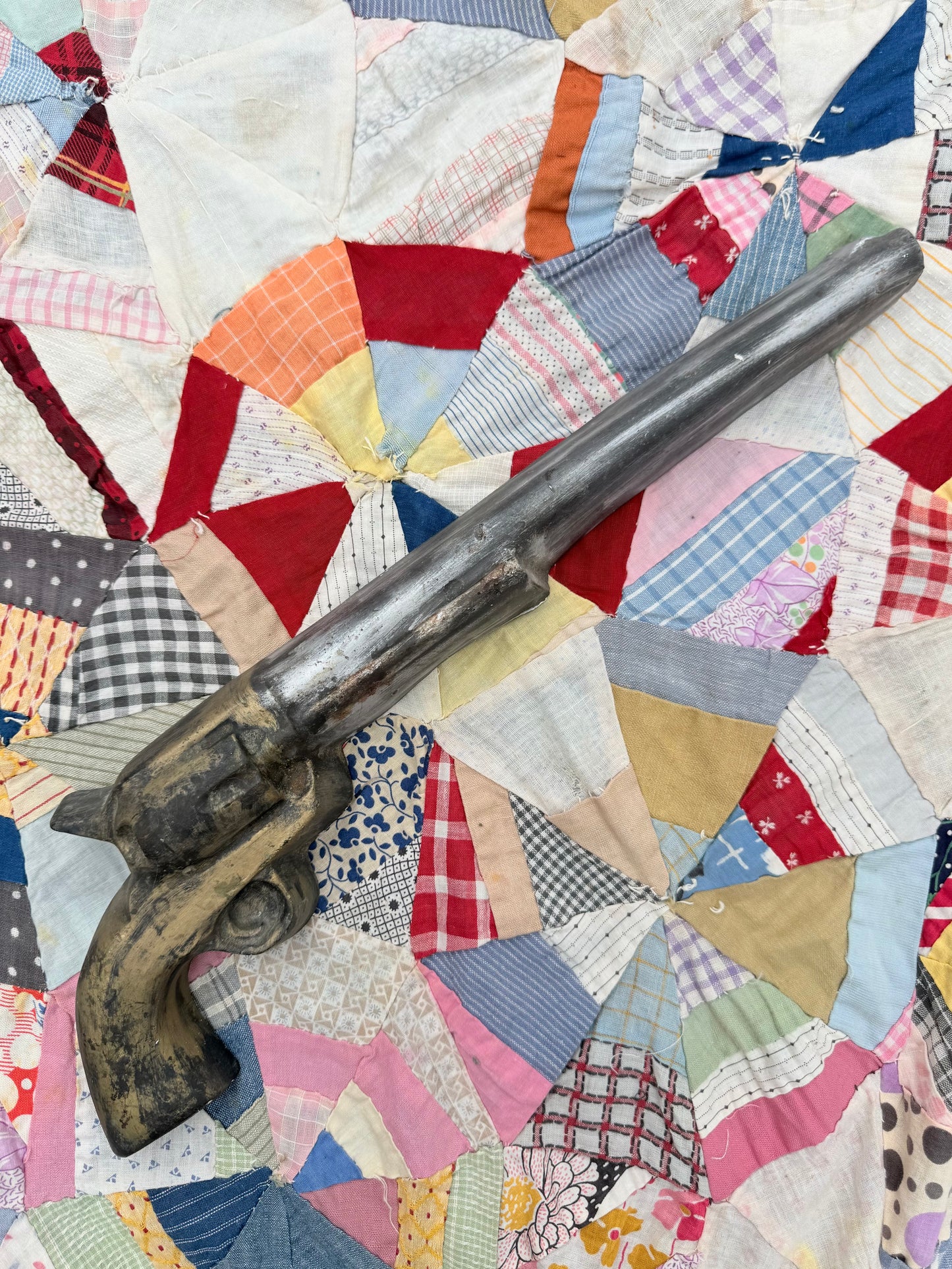 Vintage Chalkware Pistol