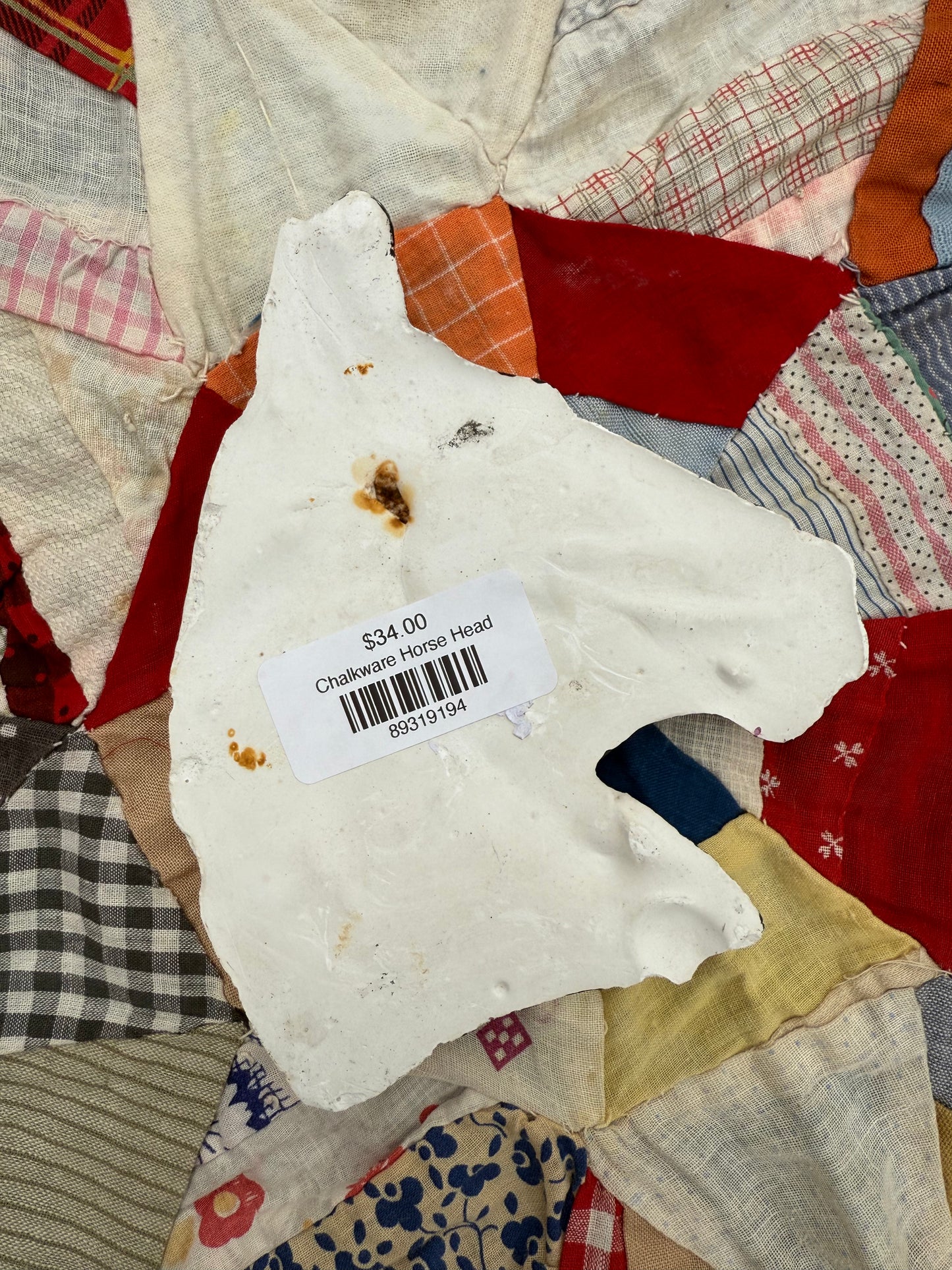 Chalkware Horse Head