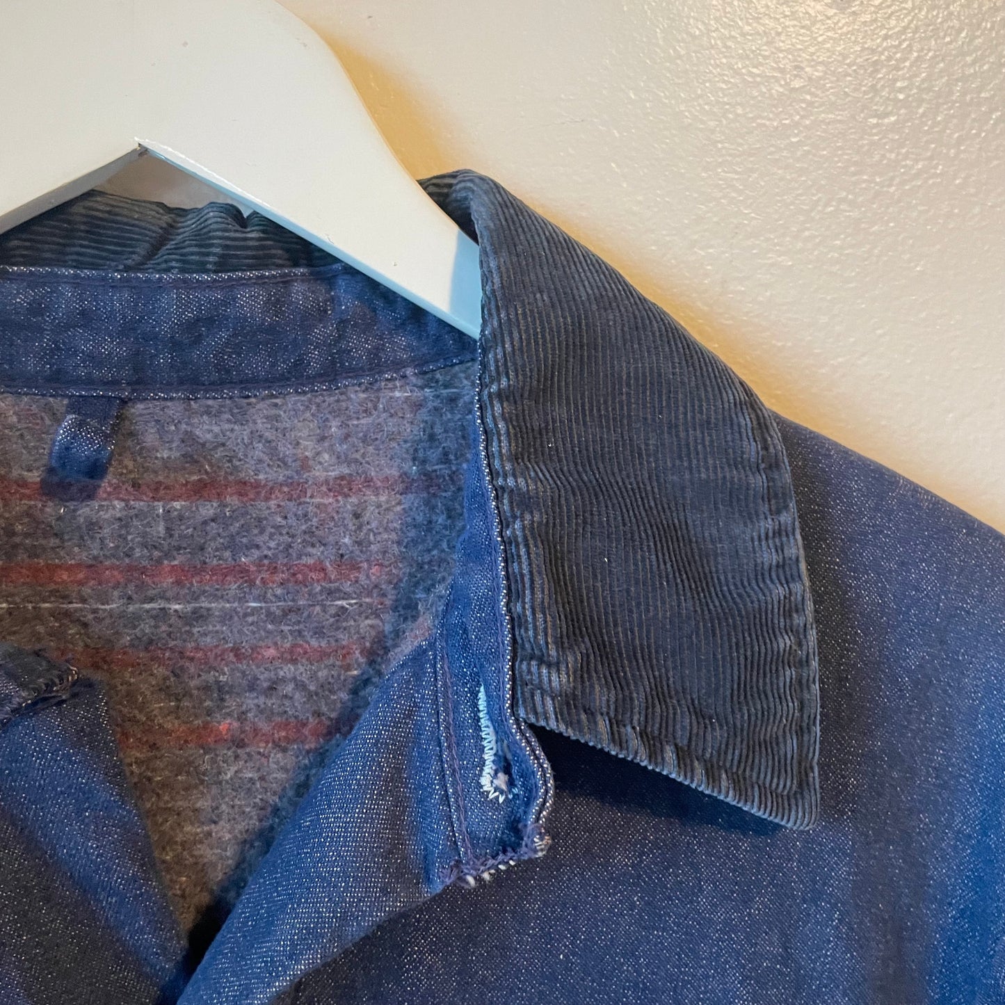 VTG Wool Lined Denim Chore Coat