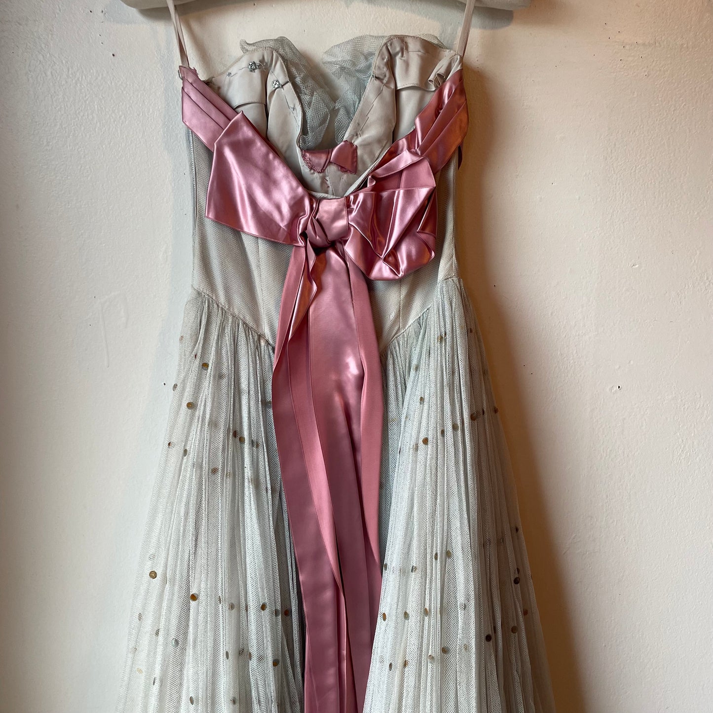 1950s Tulle Dress with Satin Bow