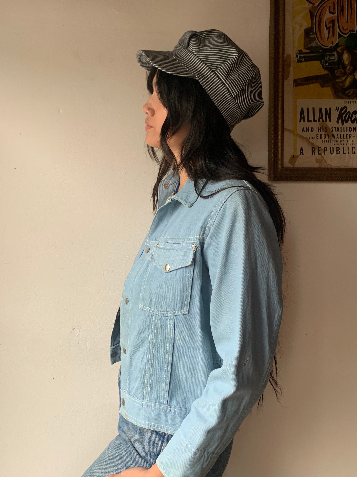 70s Light Blue Denim "Beverly" Jacket