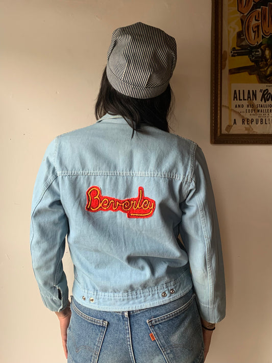 70s Light Blue Denim "Beverly" Jacket