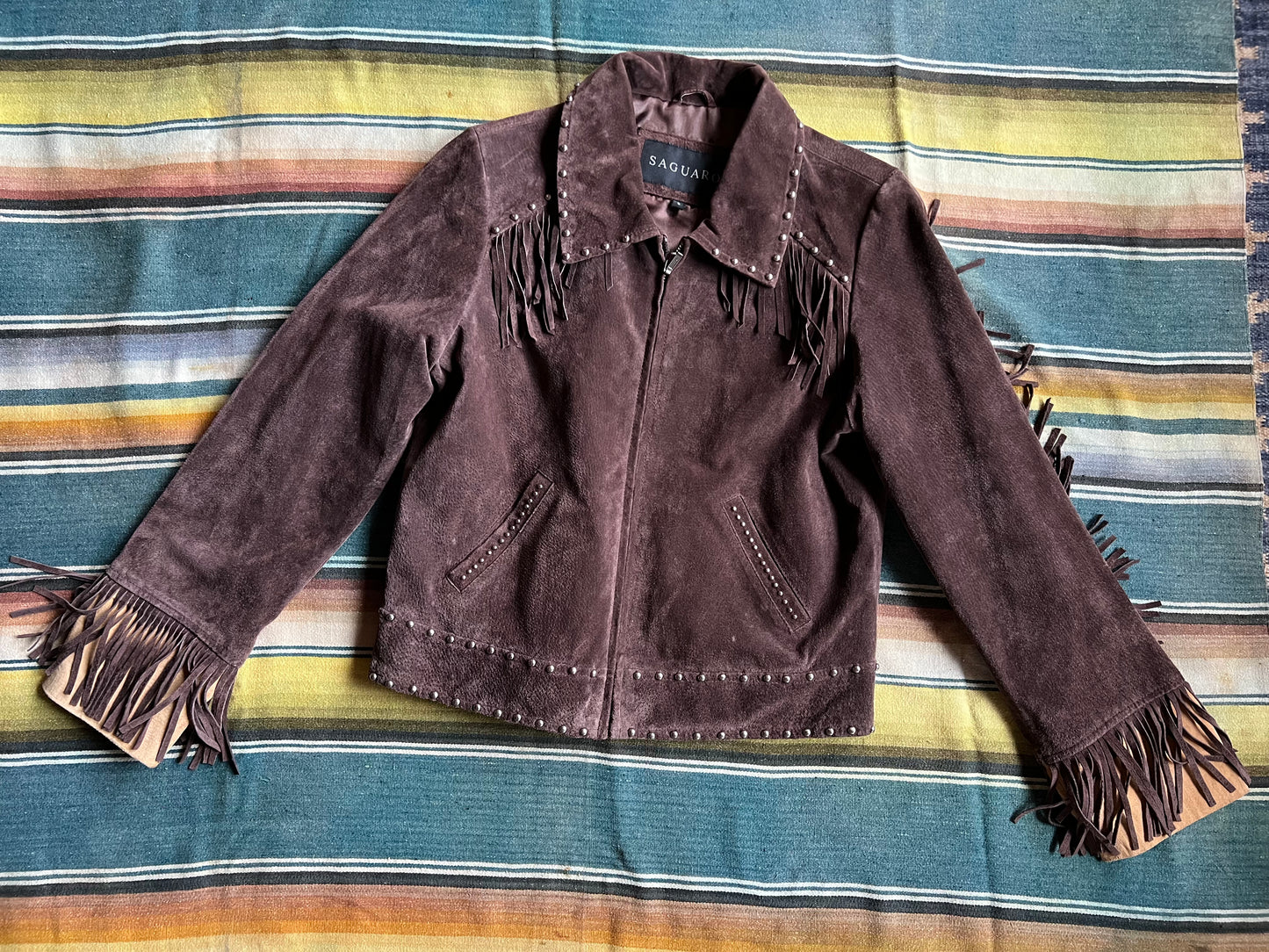 Y2K Studded Fringe Jacket