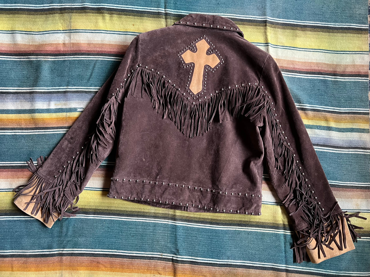 Y2K Studded Fringe Jacket