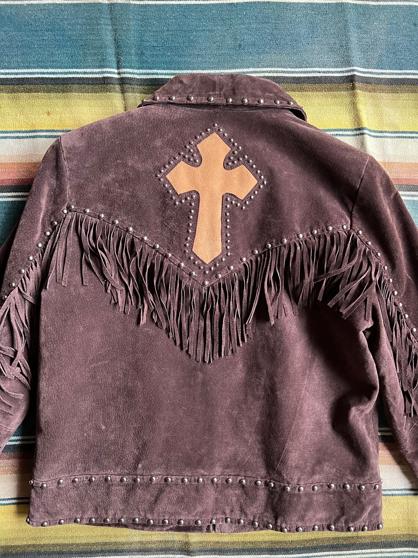 Y2K Studded Fringe Jacket