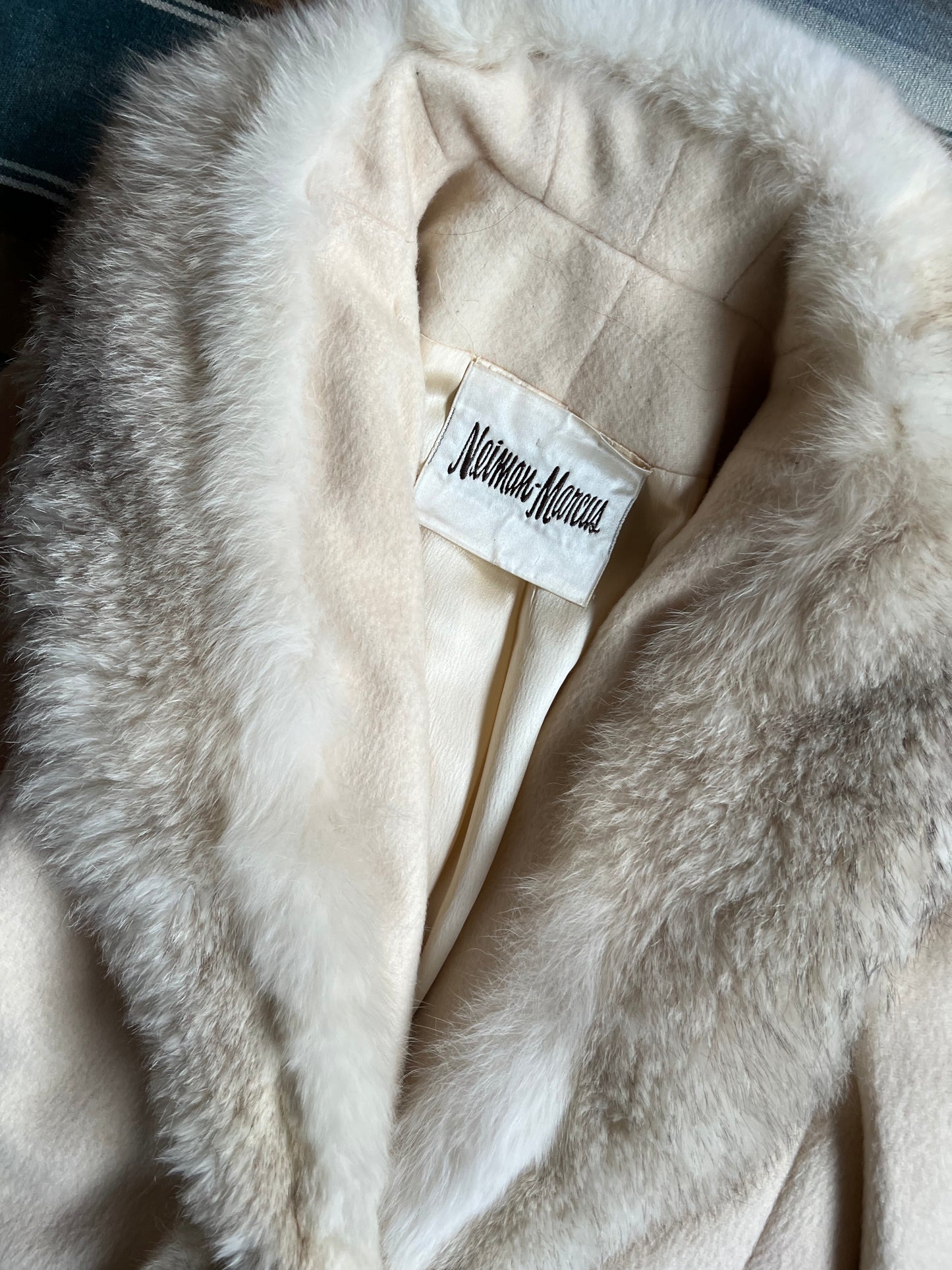 VTG Neiman Marcus Princess Coat with Genuine Fur Trim