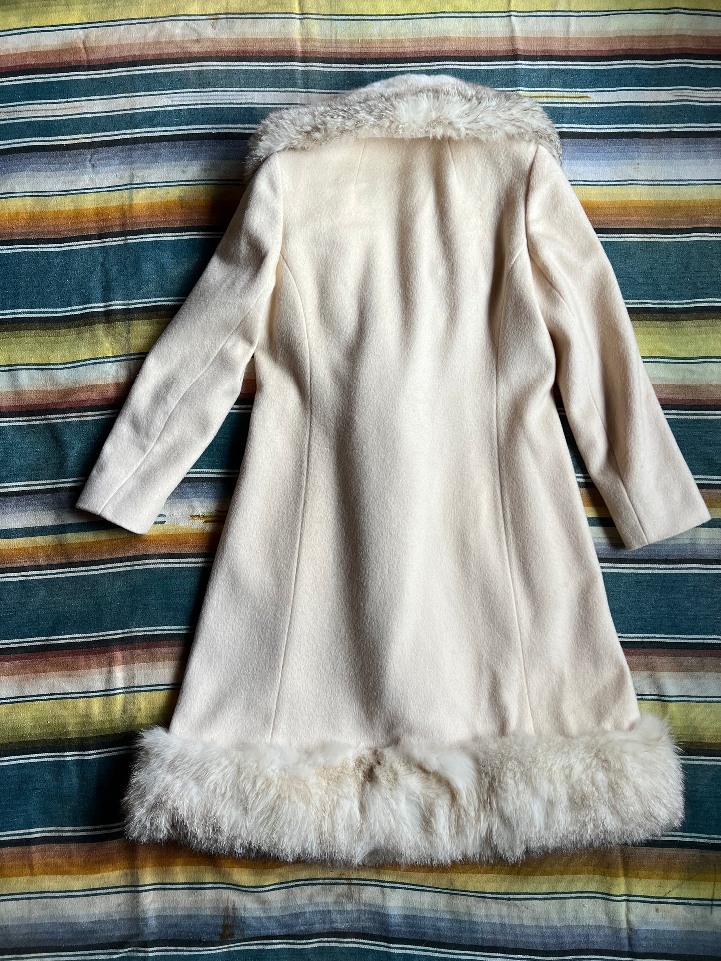 VTG Neiman Marcus Princess Coat with Genuine Fur Trim