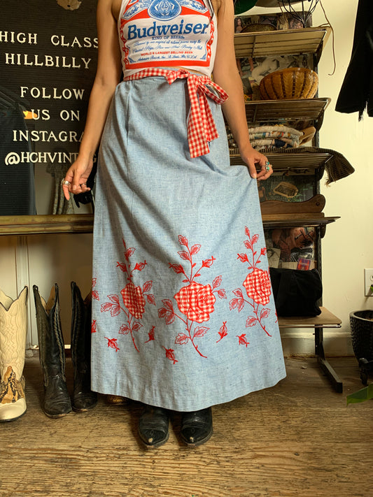 JM Towne & Co Chambray Skirt