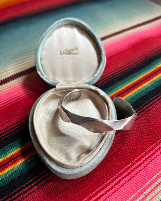 Vintage Mid Century Modern Sterling Cuff