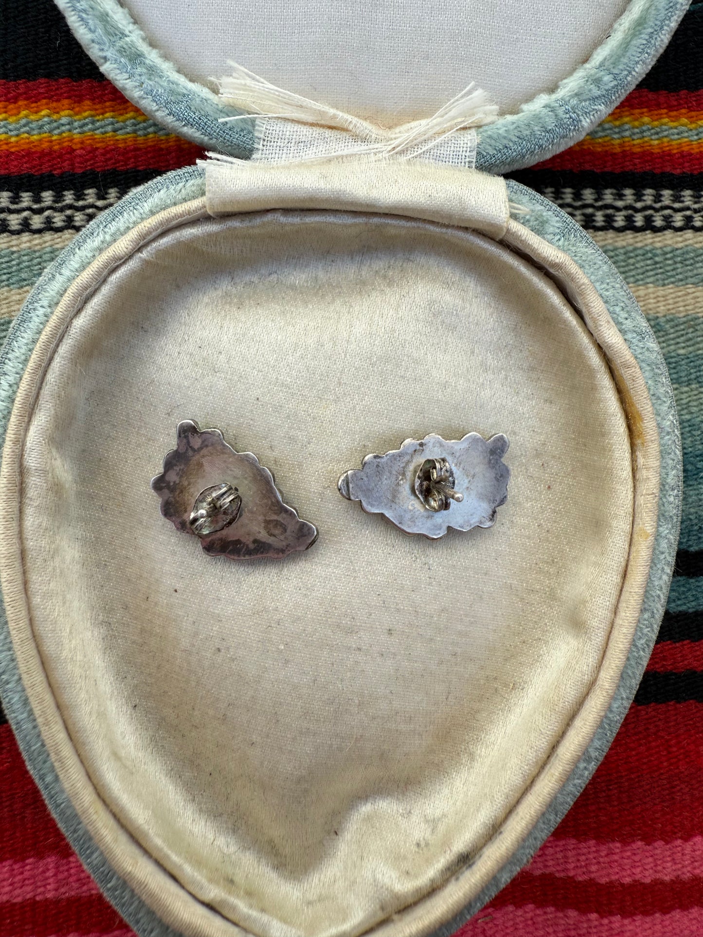 Petite Point Leaf Earrings