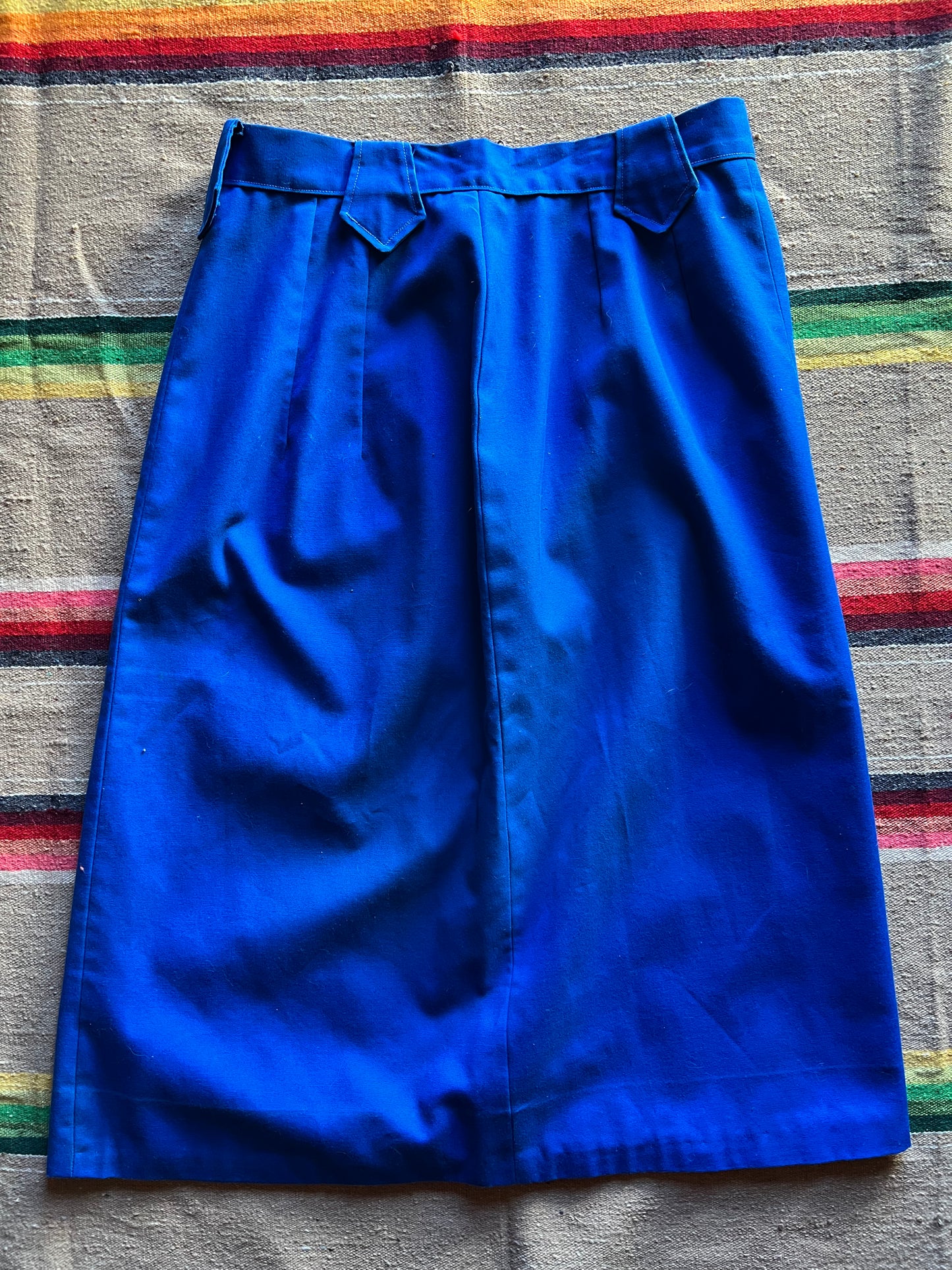 VTG Bright Blue Skirt Set