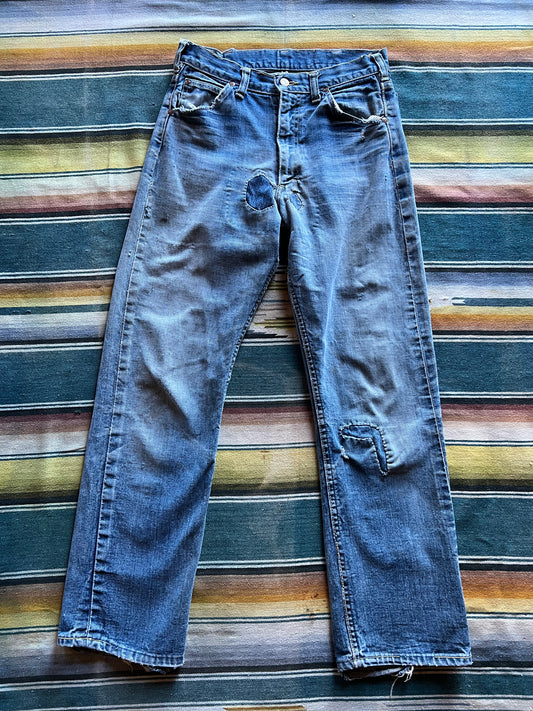 50s Lee Riders Patched Bootcut Jeans sz30