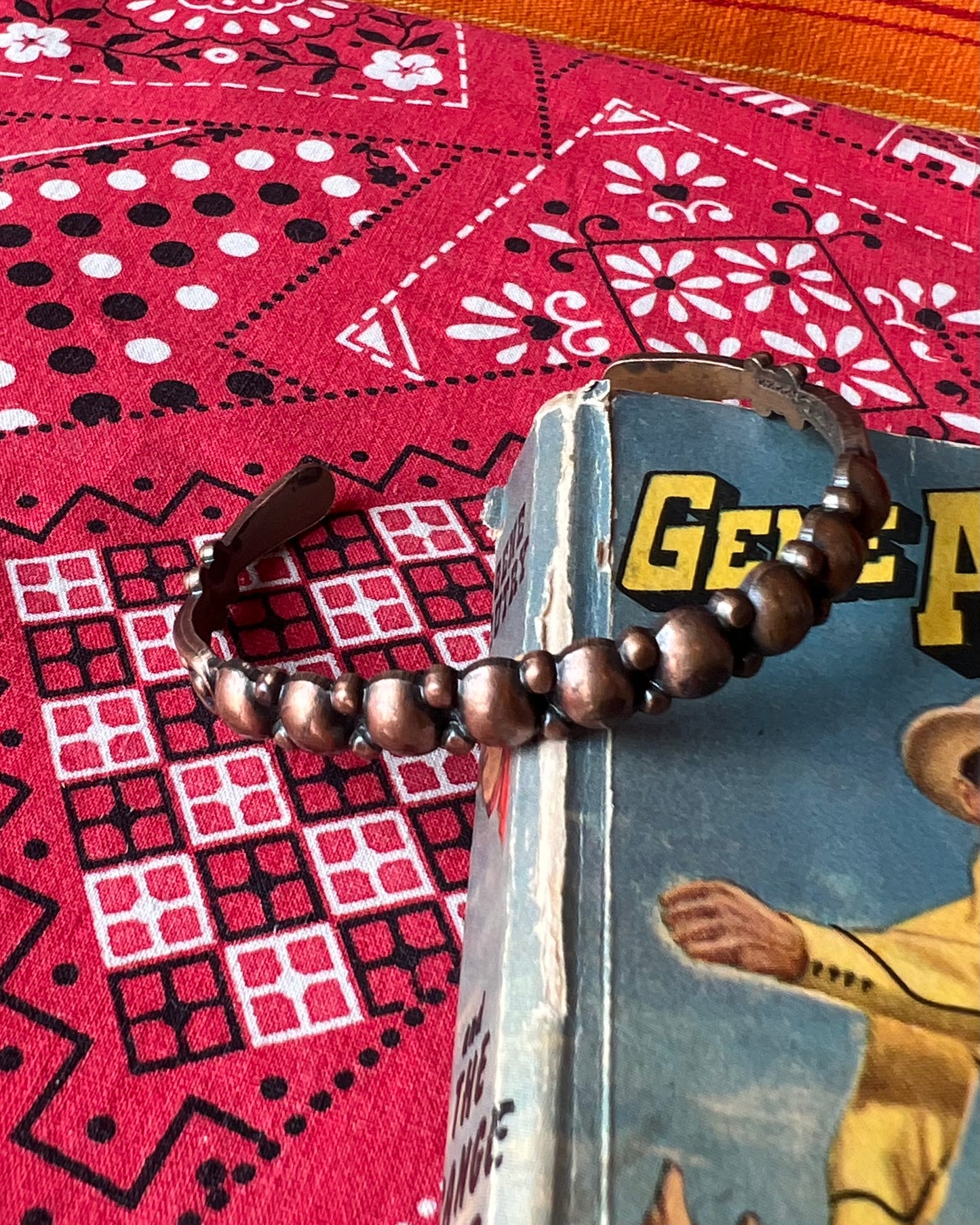 Beaded Copper Cuff