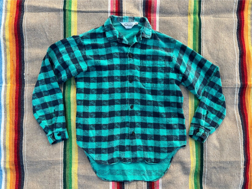 1980s Buffalo Plaid Flannel