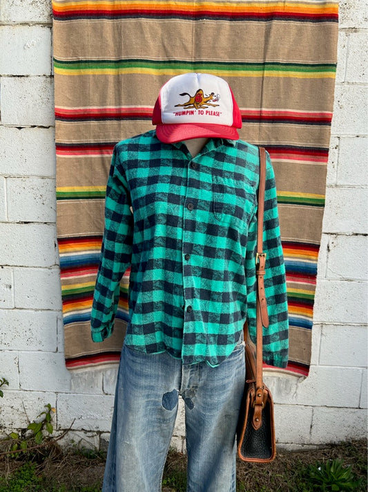 1980s Buffalo Plaid Flannel