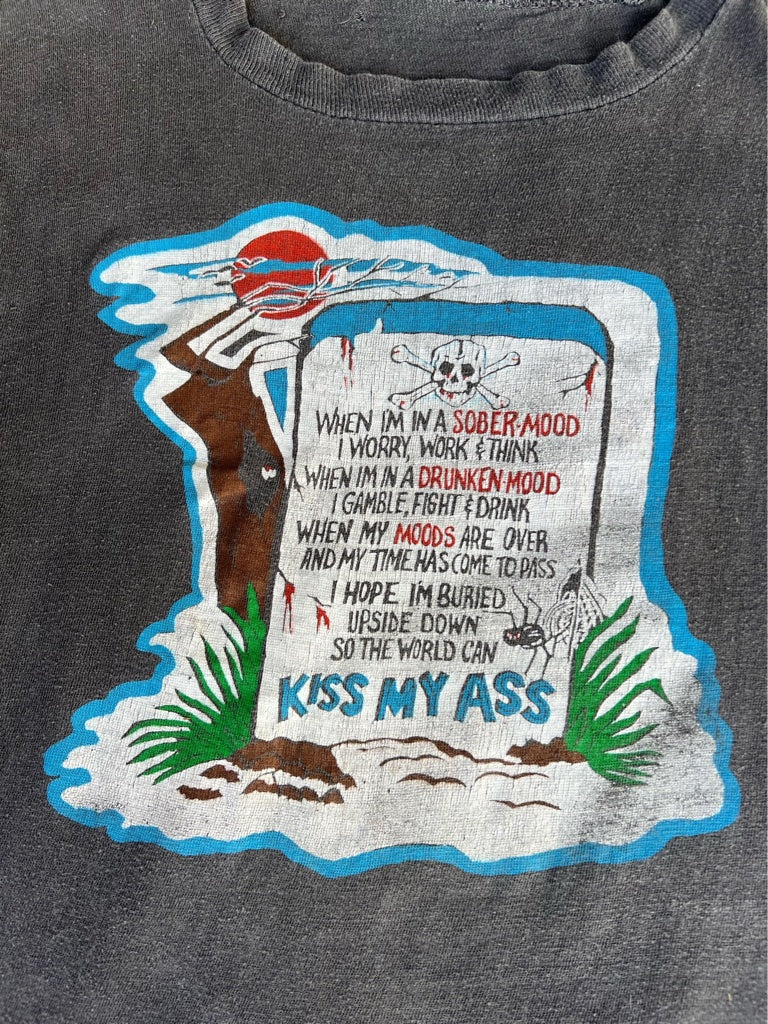 Vintage Kiss My Ass Cut-off Tee