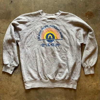 VTG 'Golden Pacific National Bank' Crewneck