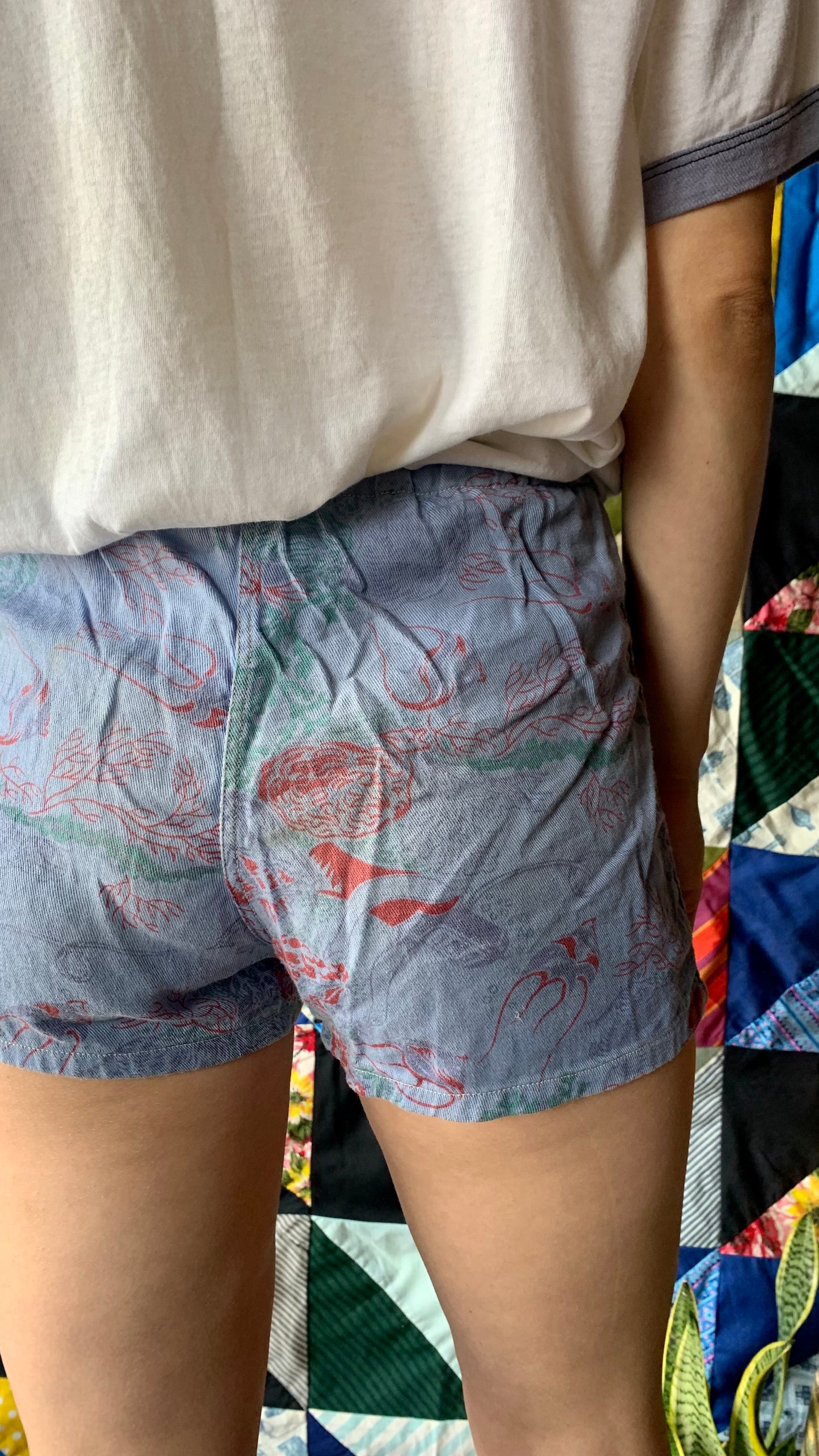 50s Petite Hawaiian Shorts 24"W