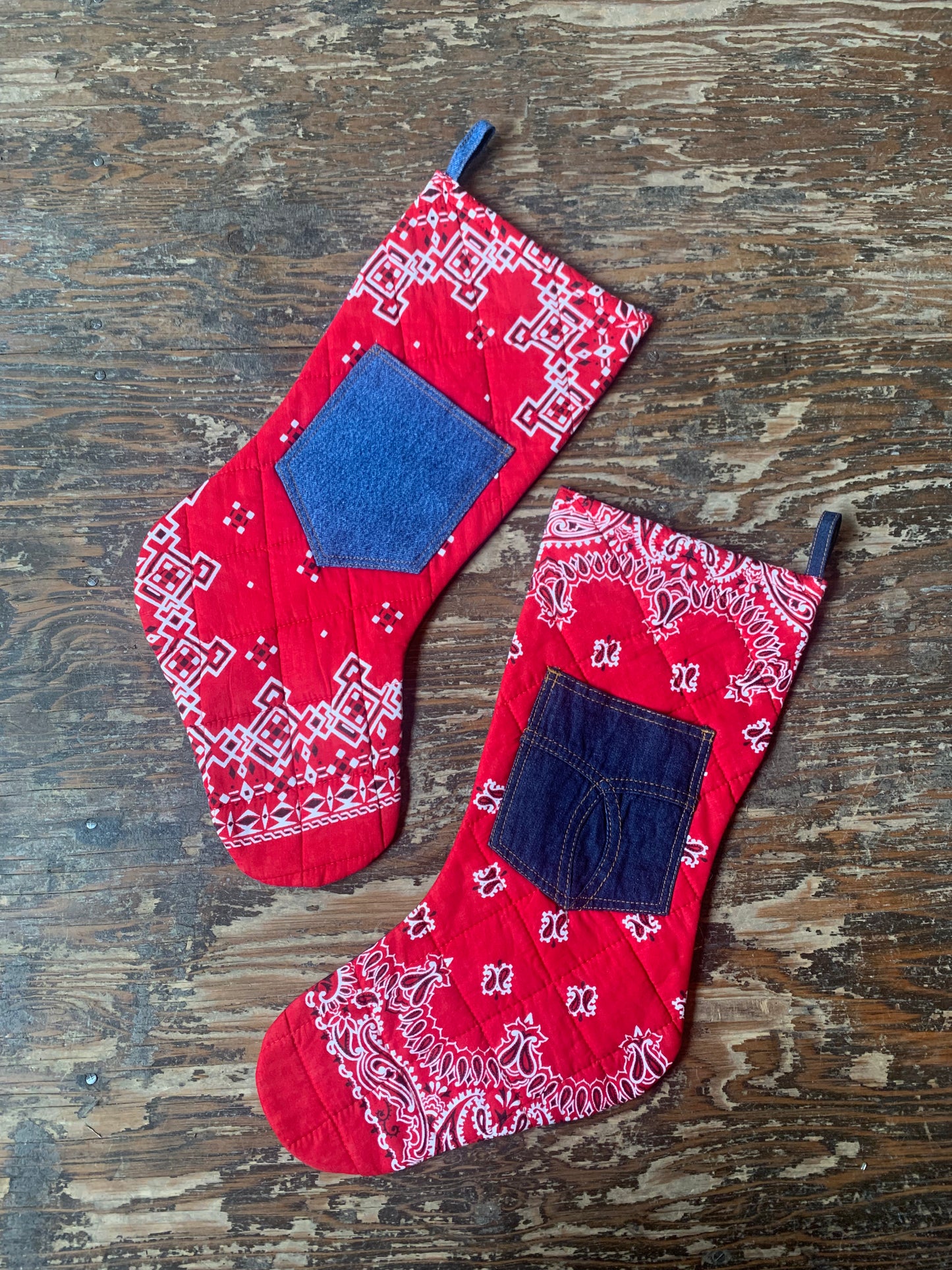 Vtg. Handmade Stockings