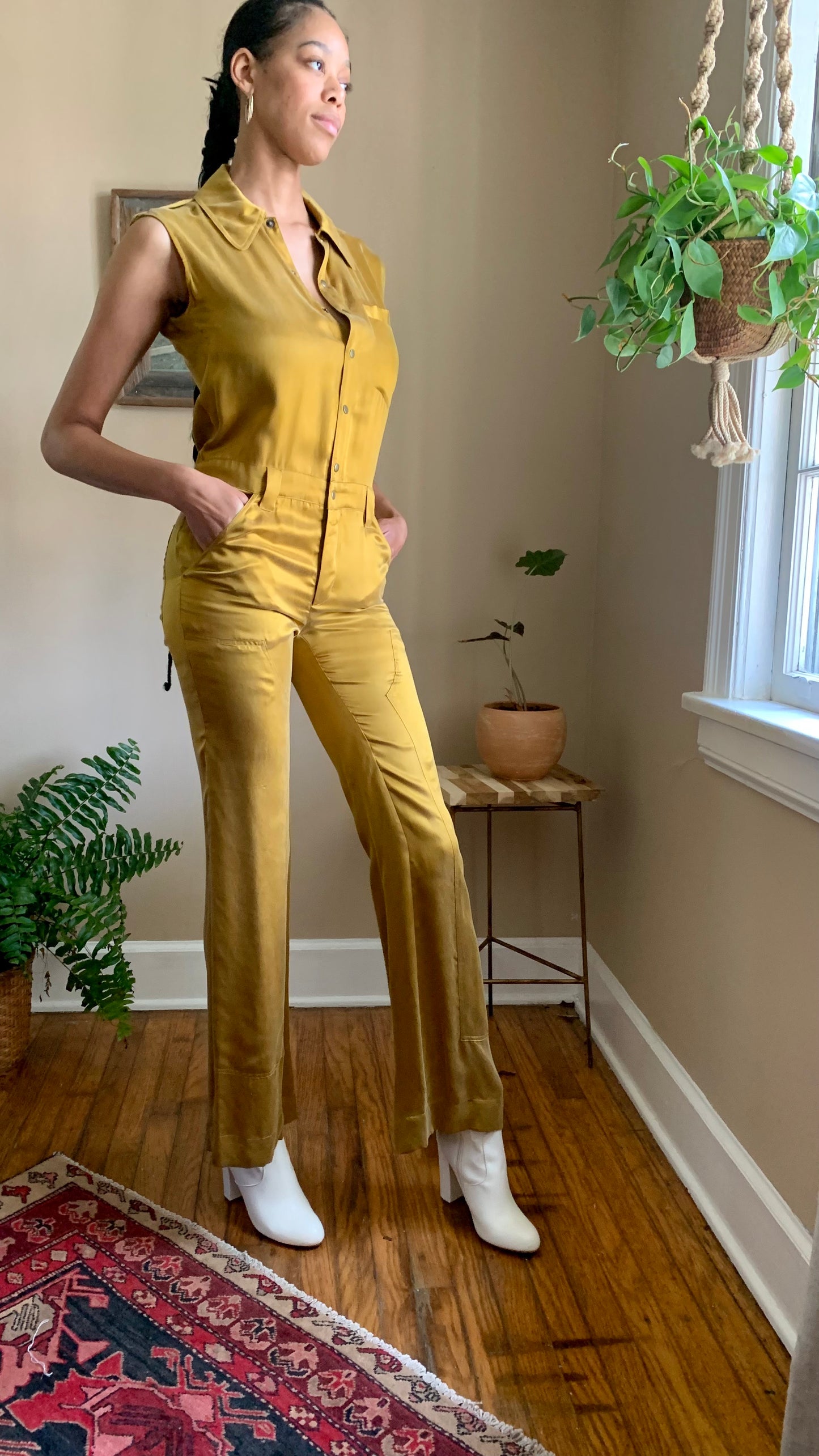 Gold Champagne Land of Distraction Jumpsuit (M)