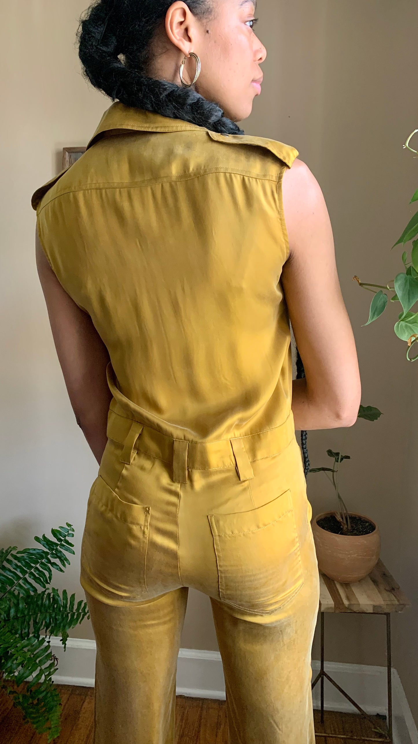 Gold Champagne Land of Distraction Jumpsuit (M)