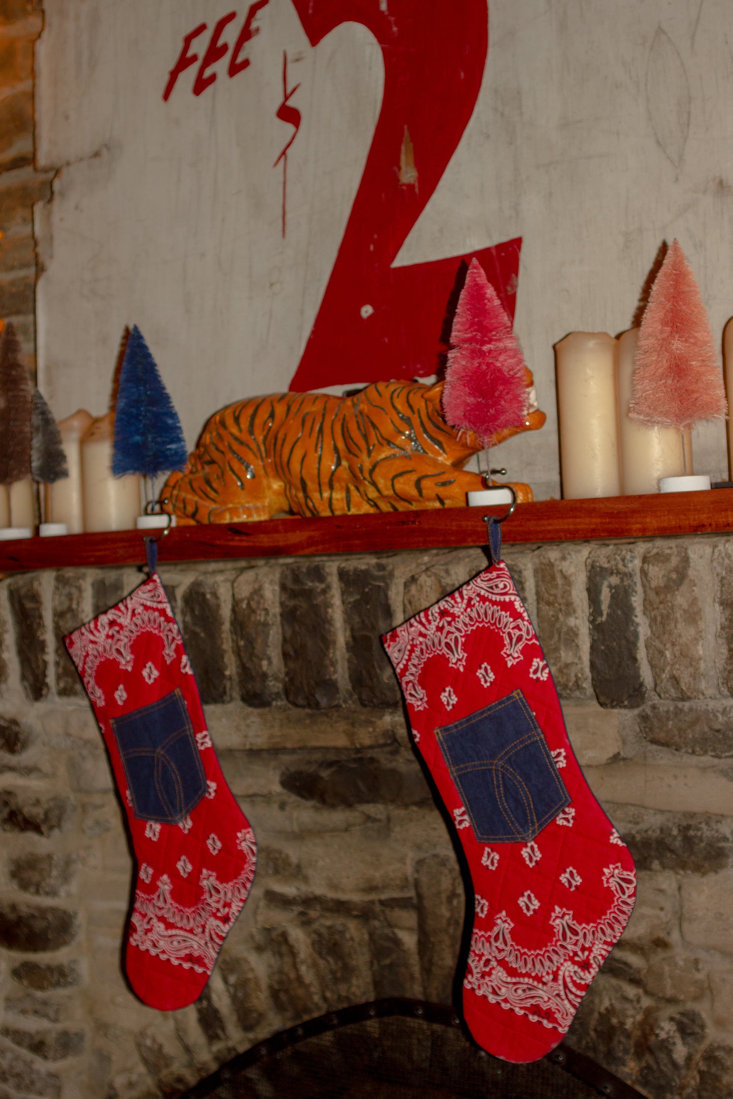 Vtg. Handmade Stockings